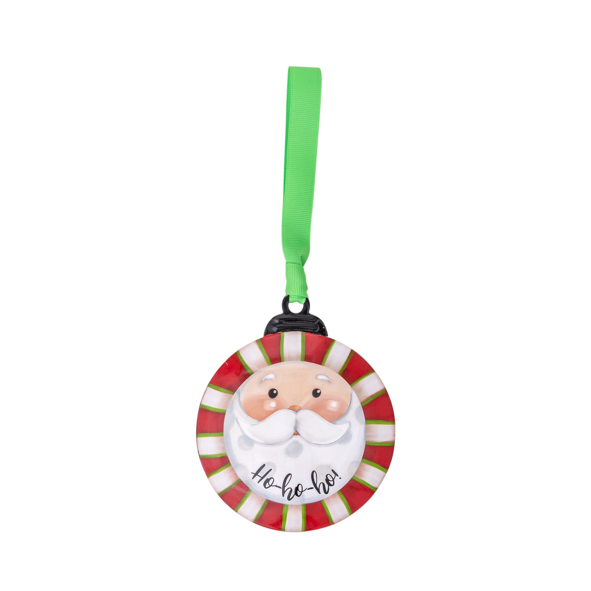 Metal Ornament: Ho Ho Ho (Santa)