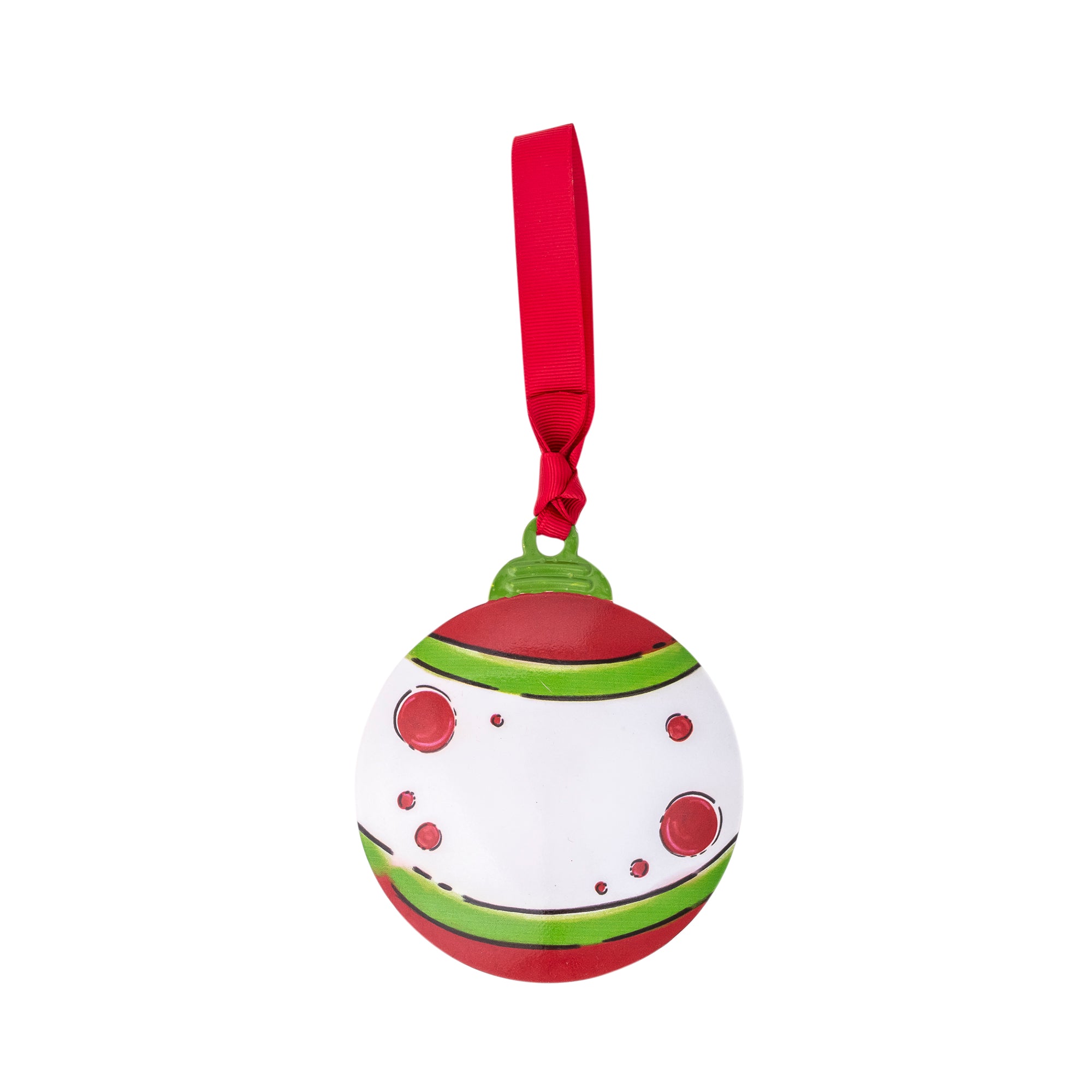 Metal Ornament: Merry & Bright