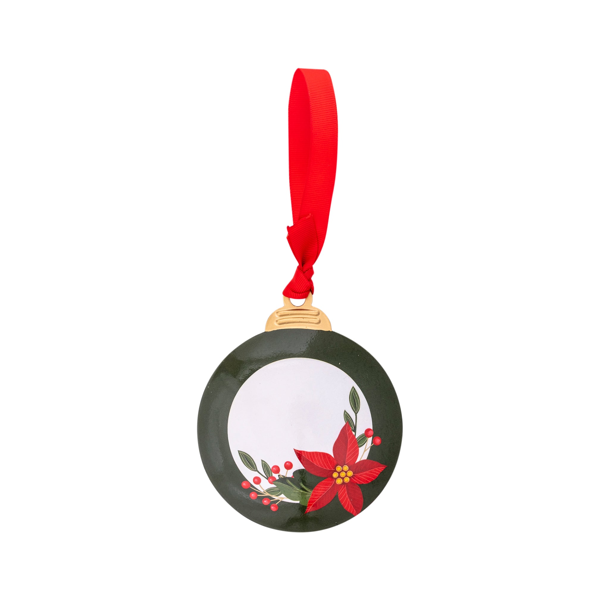 Metal Ornament: Merry Christmas (Cardinal)