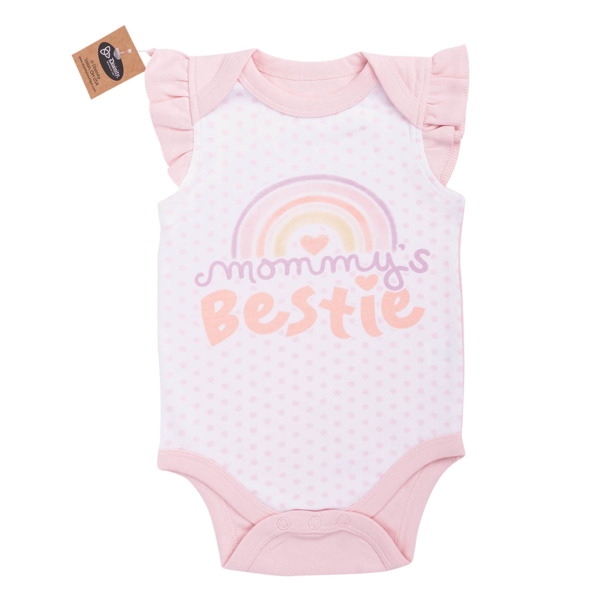 Bodysuit: Mommy's Bestie,3-6 mo.