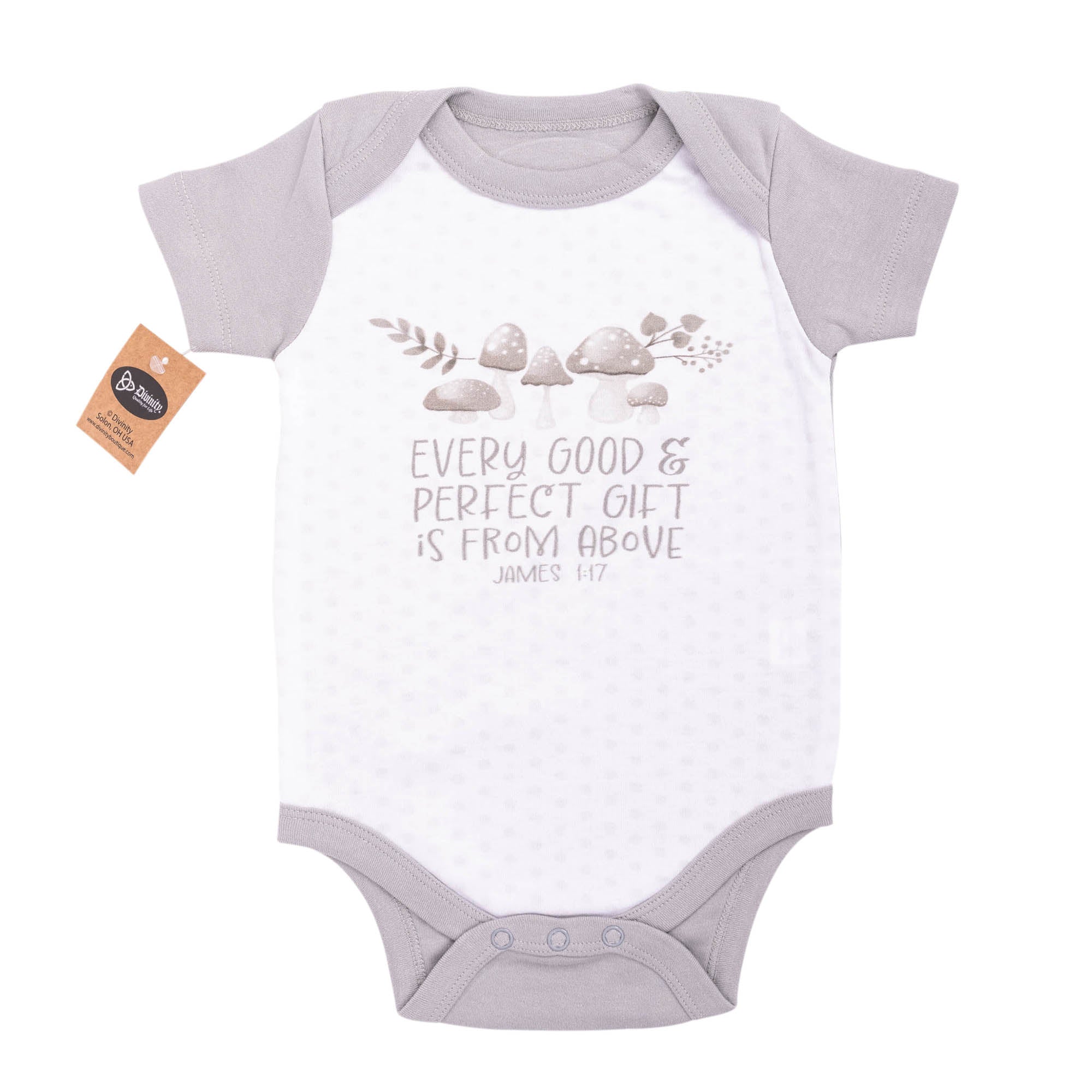 Bodysuit: From Above (James 1:17),3-6 mo.