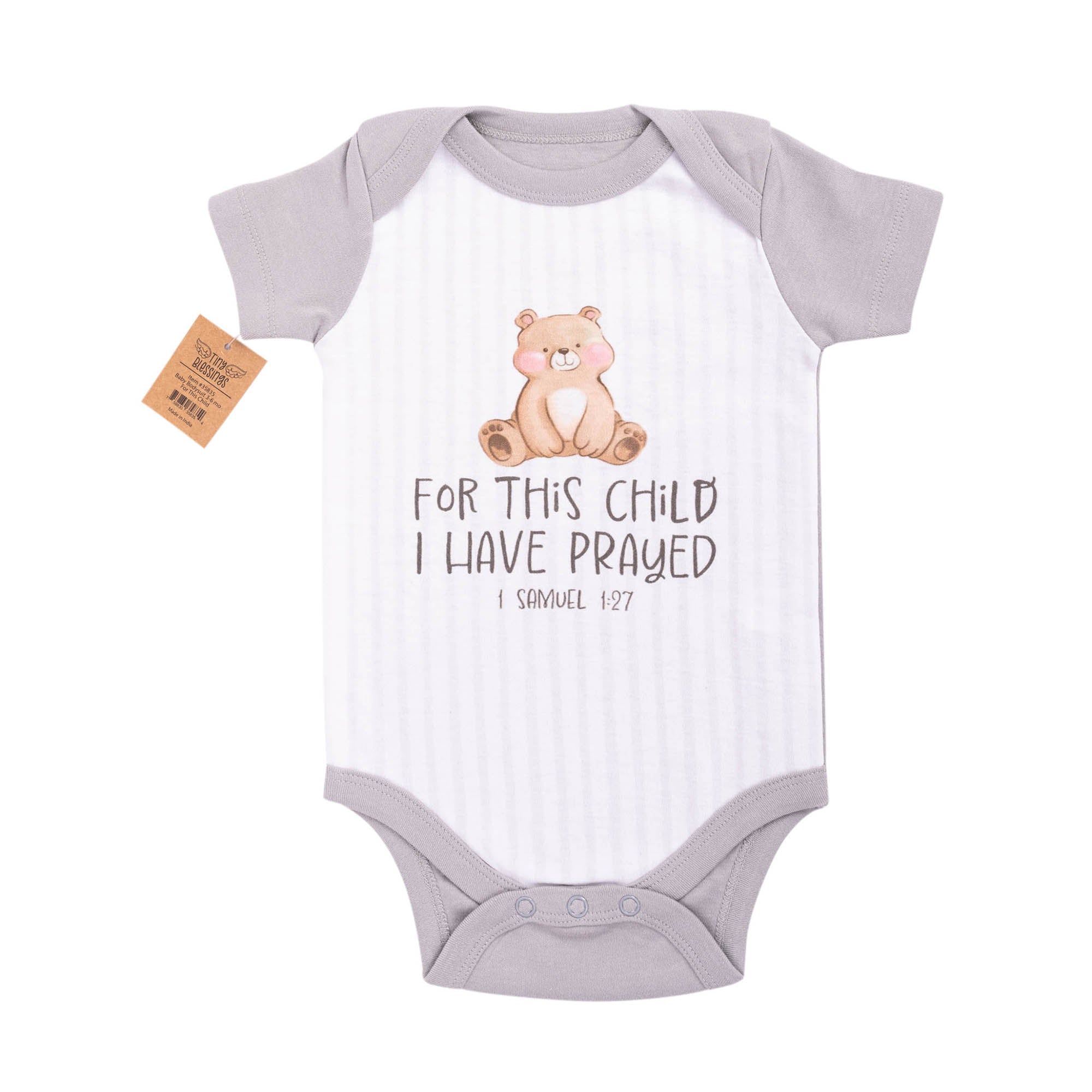 Bodysuit: For This Child (1 Samuel 1:27),3-6 mo.