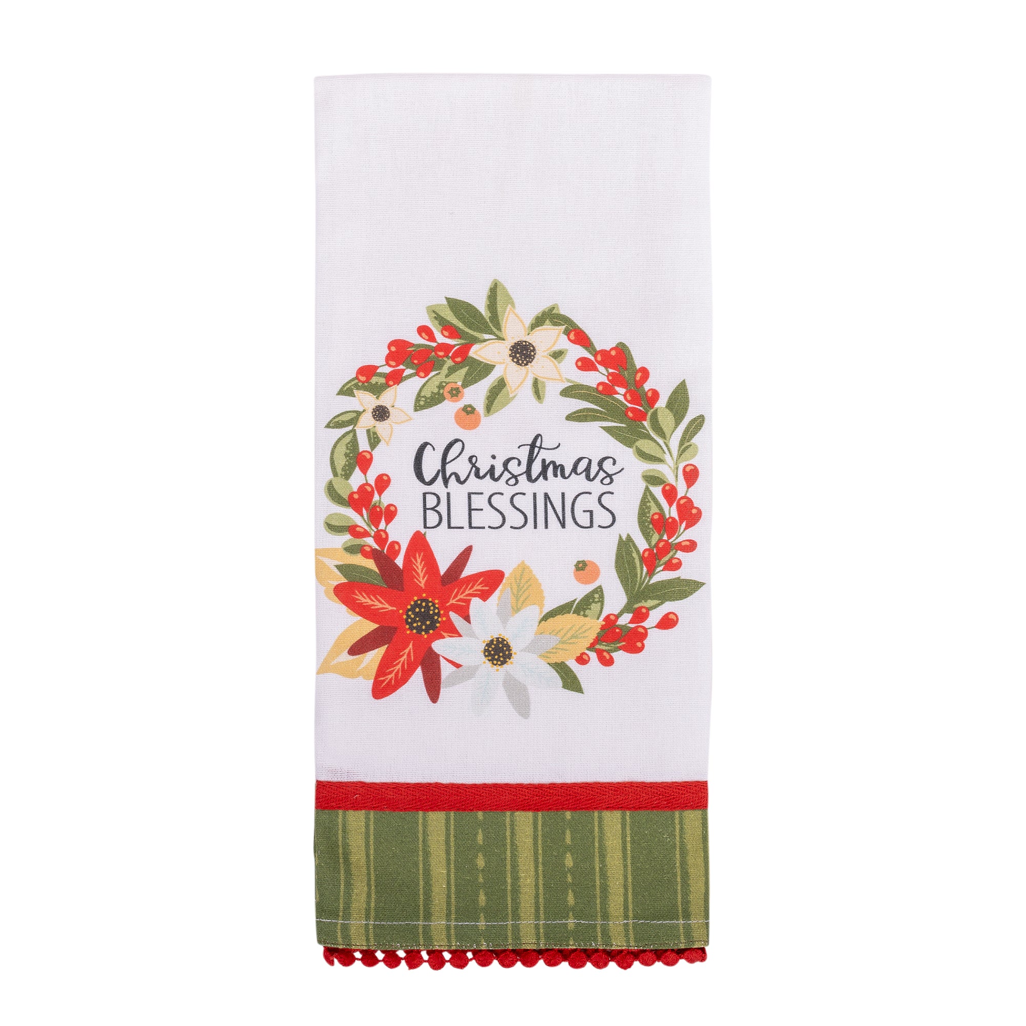 Tea Towel: Wreath Blessings