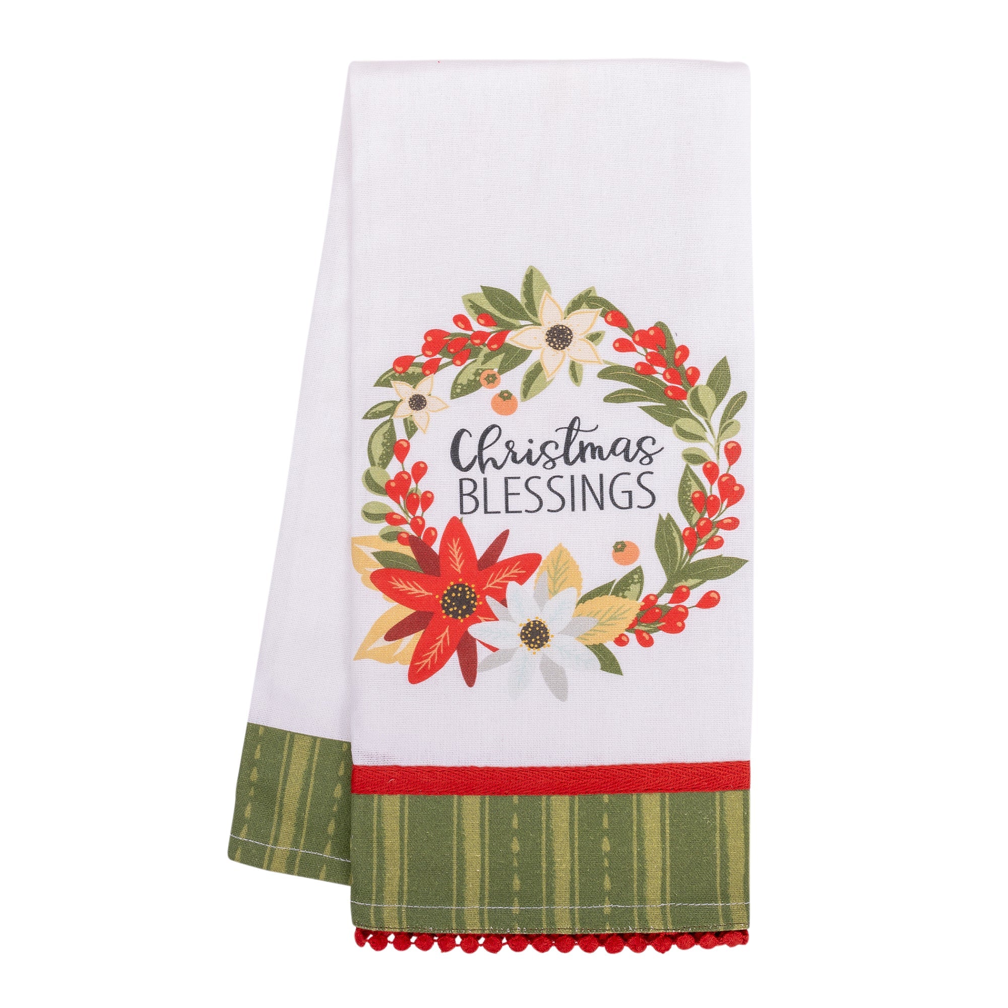 Tea Towel: Wreath Blessings