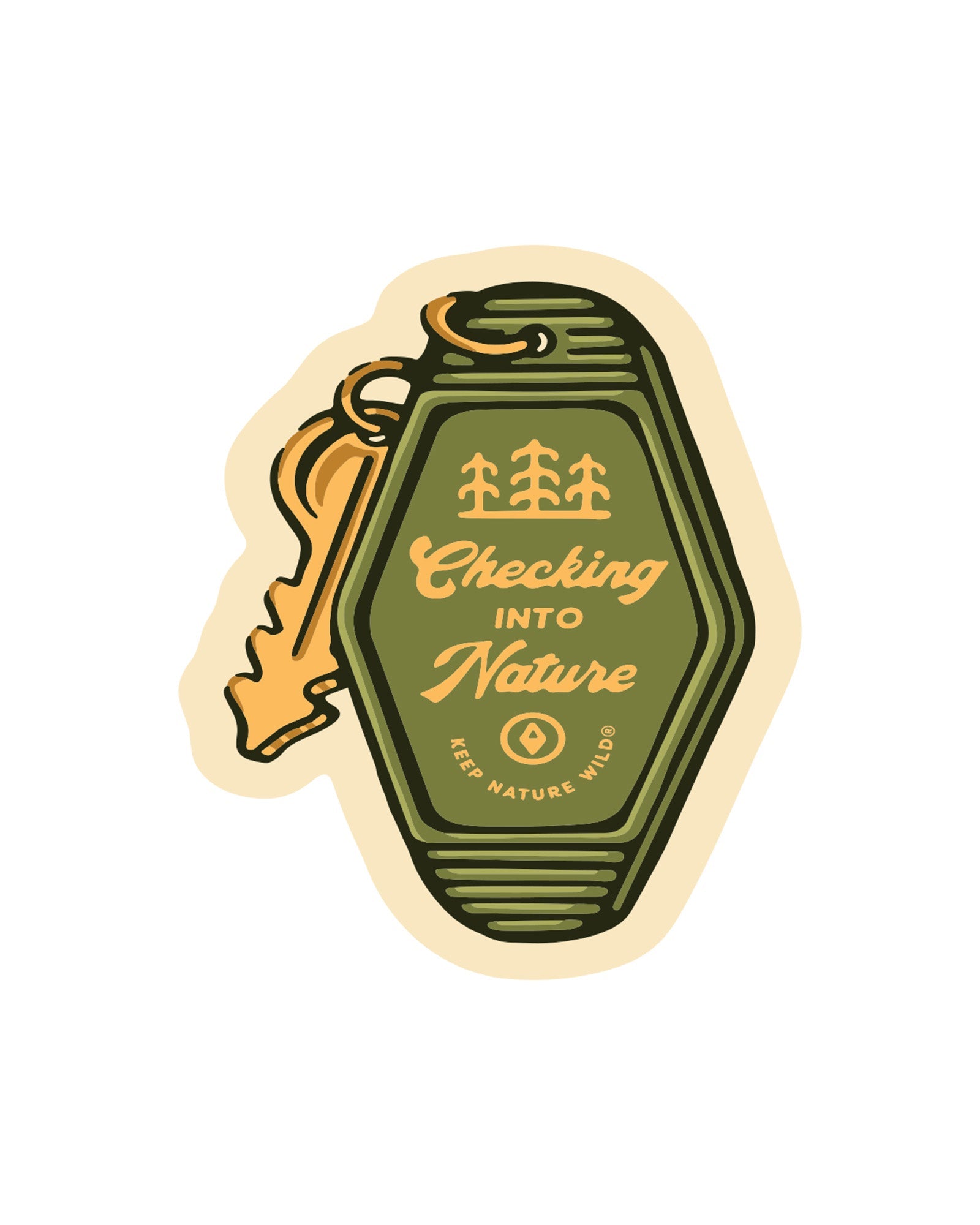 Checking into Nature | Sticker