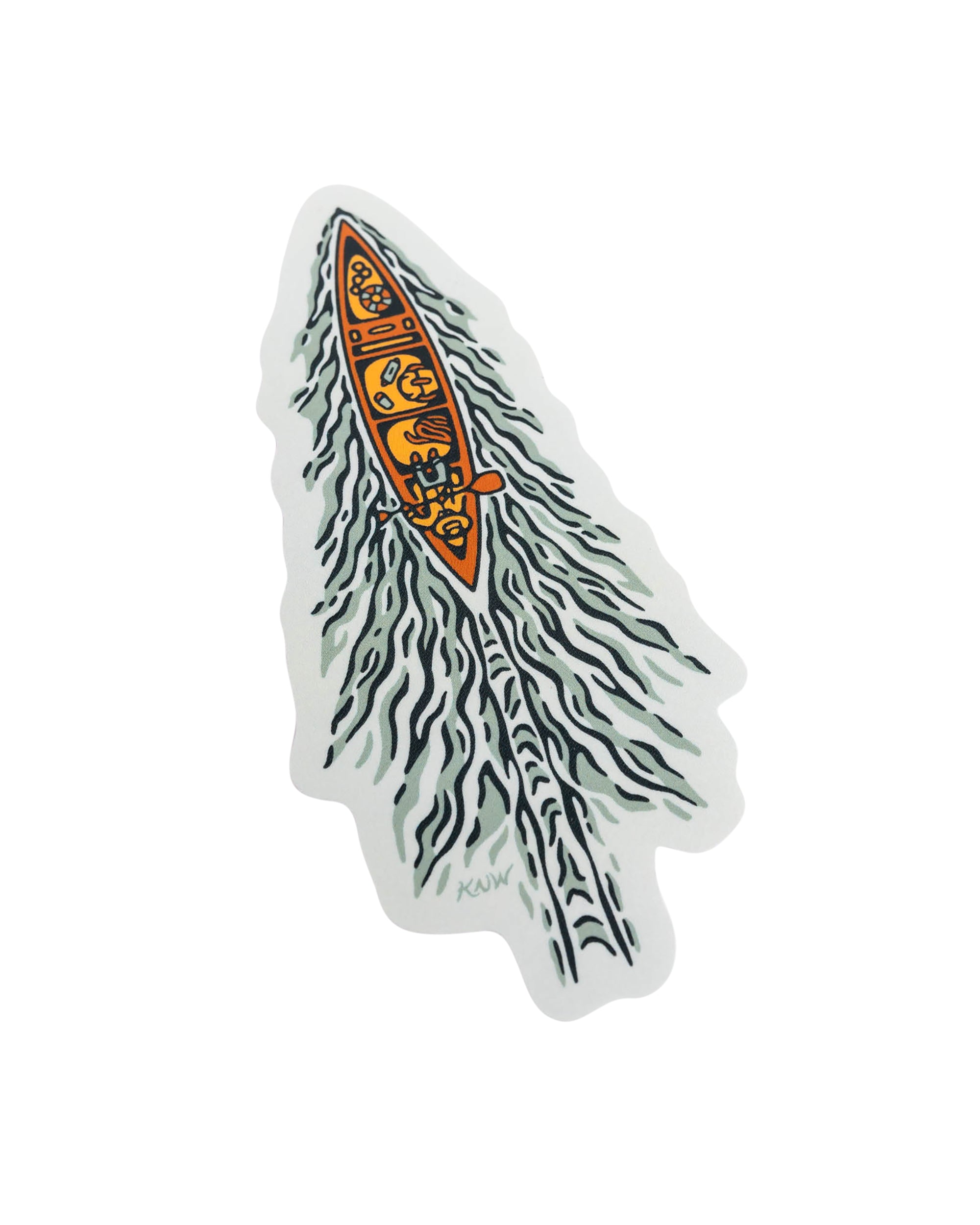 Cruising Canoe | Sticker