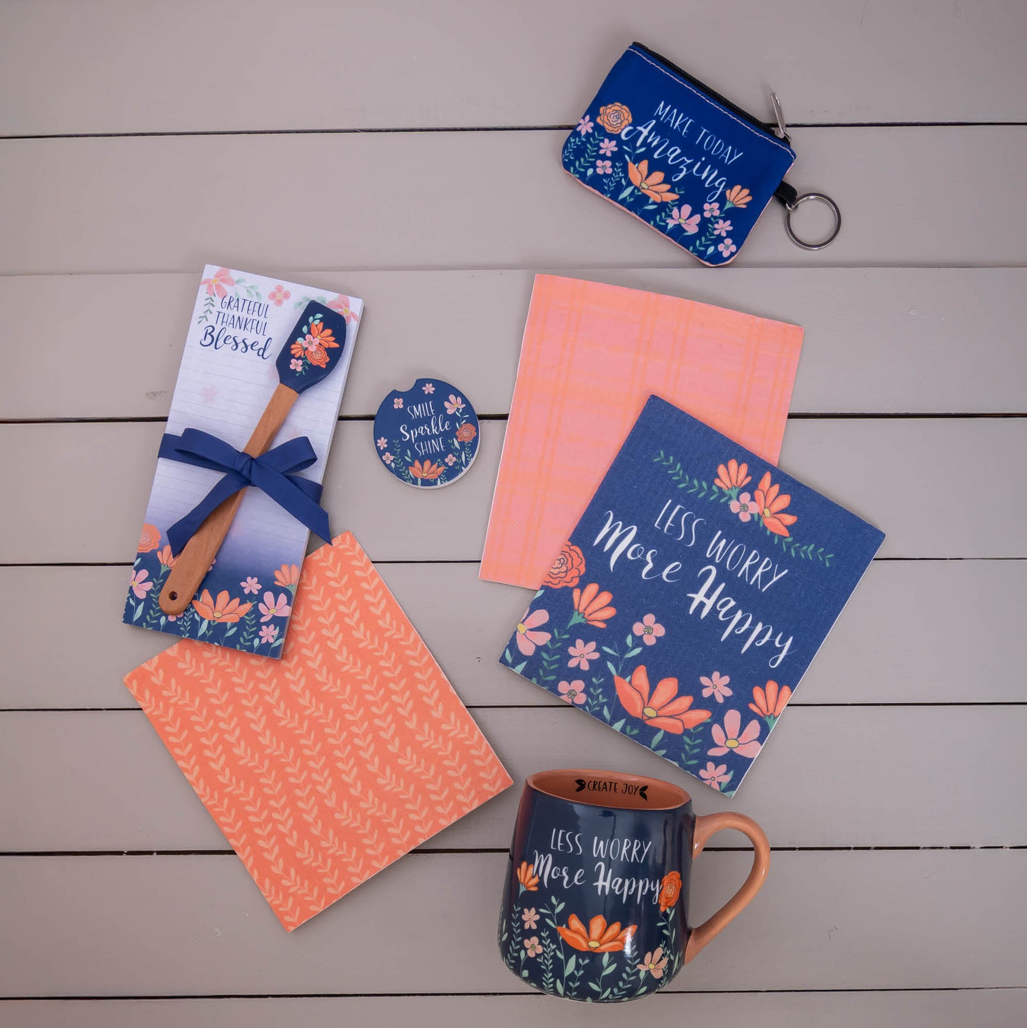 Kitchen Gift Set: Grateful Thankful Blessed