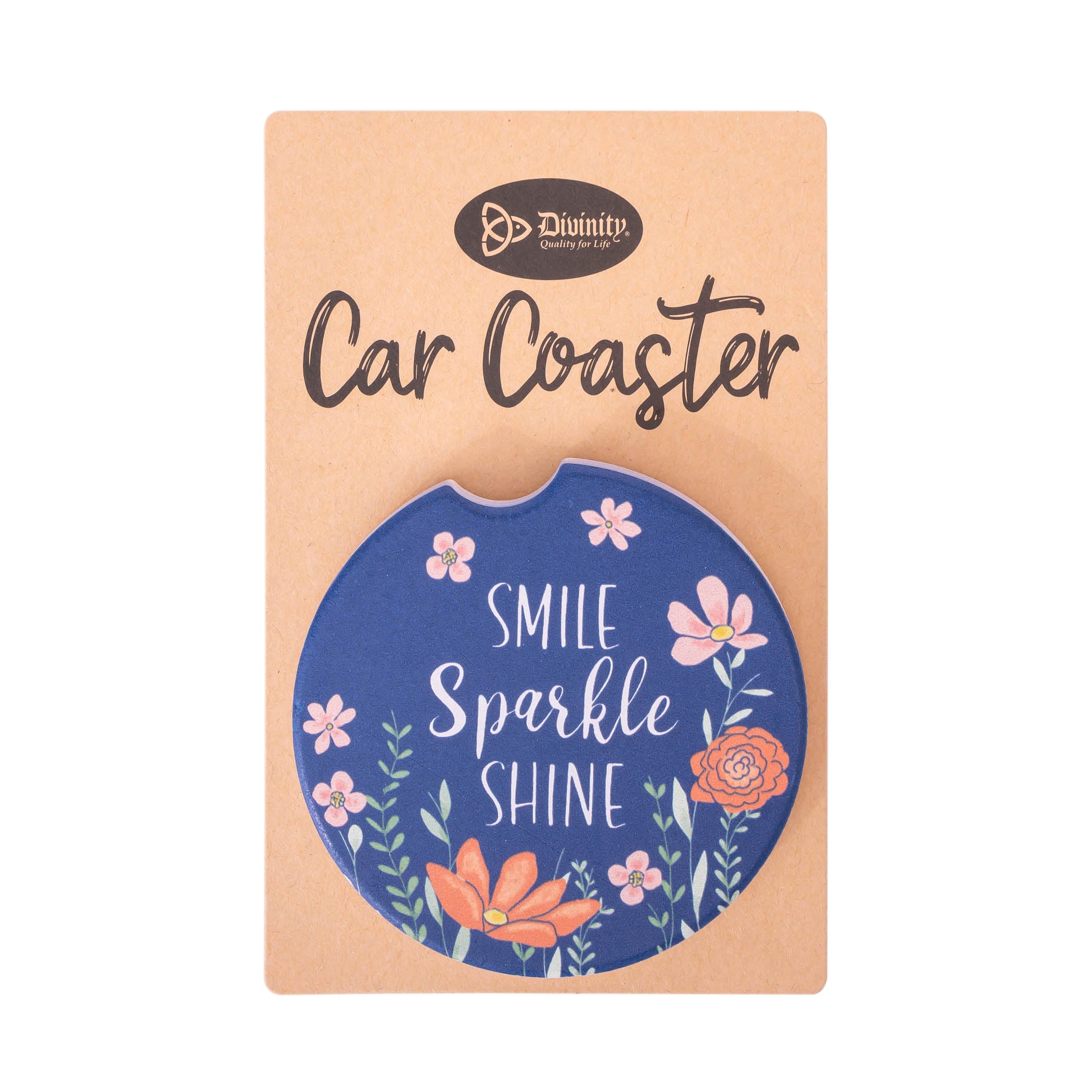 Car Coaster: Smile Sparkle Shine