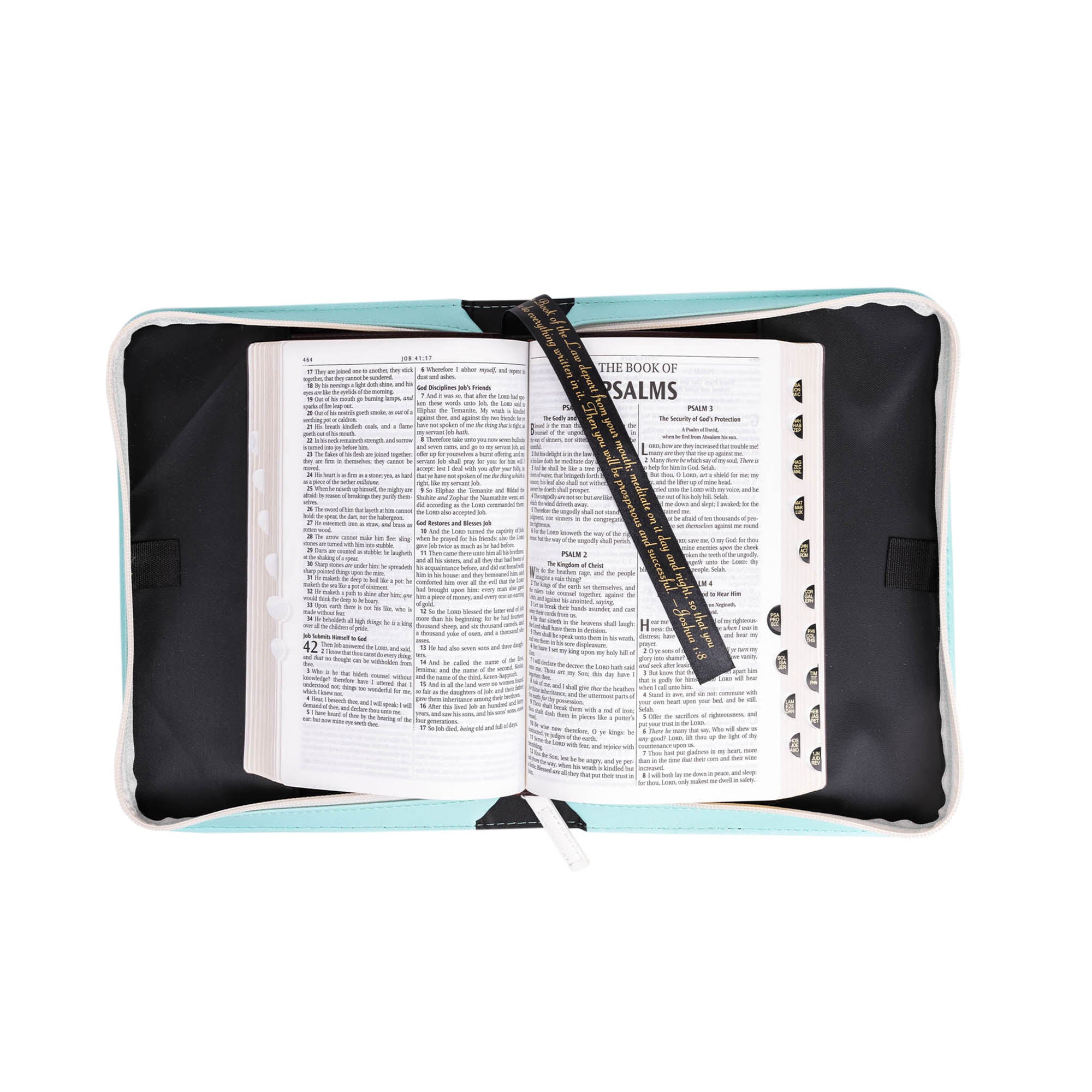 Bible Cover: Blessed, Teal/Blue