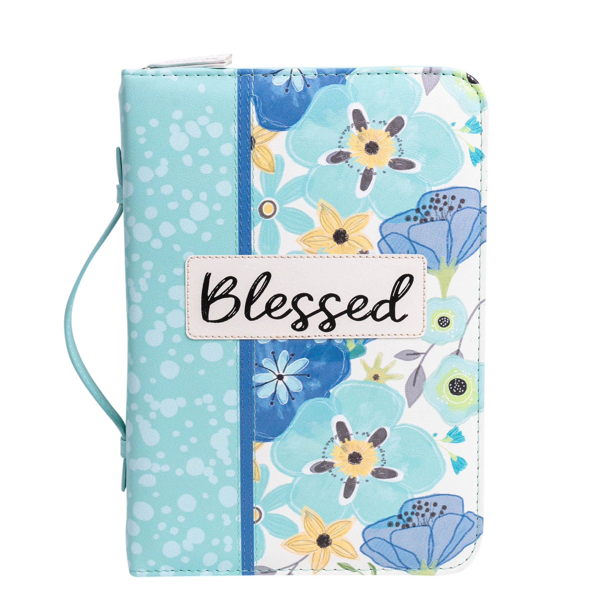 Bible Cover: Blessed, Teal/Blue