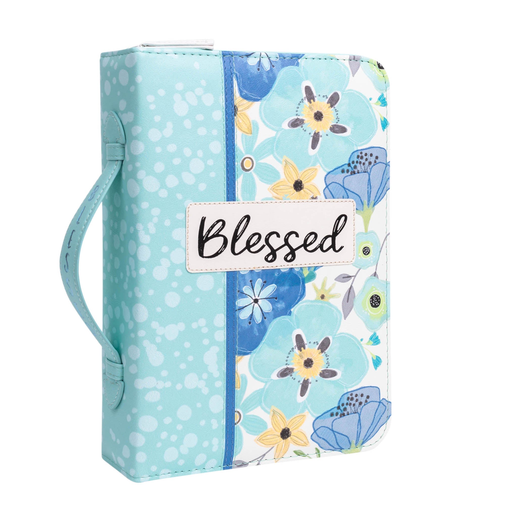 Bible Cover: Blessed, Teal/Blue