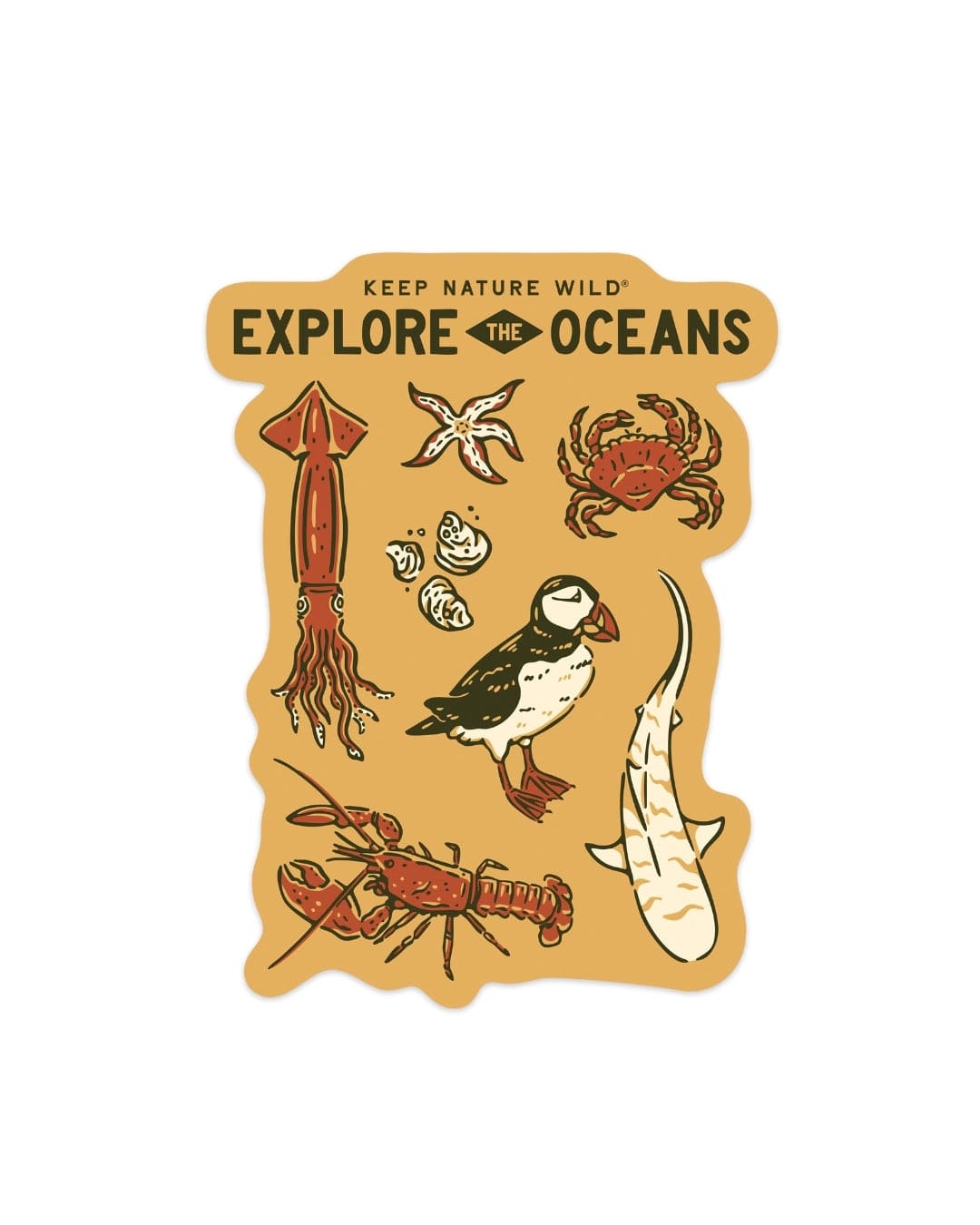 Nature Study East Coast Wildlife | Sticker
