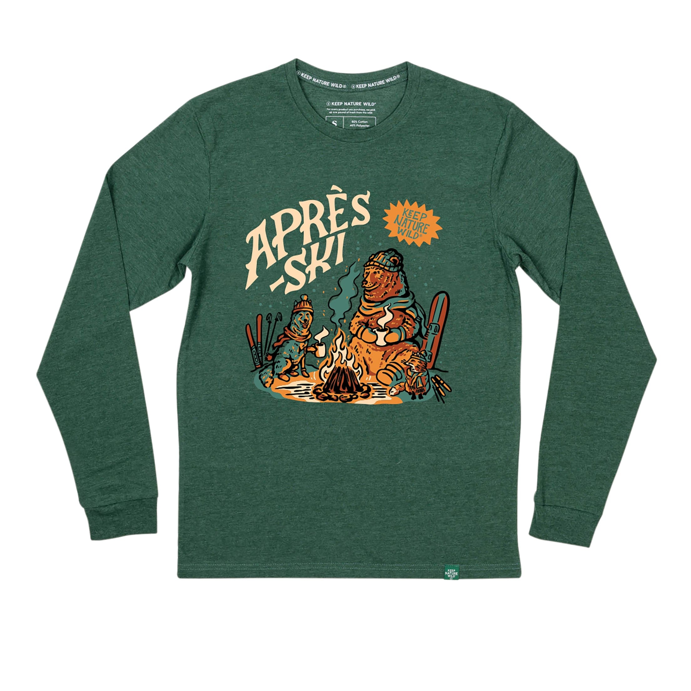 Apres Ski Unisex Long Sleeve Shirt | Heather Forest
