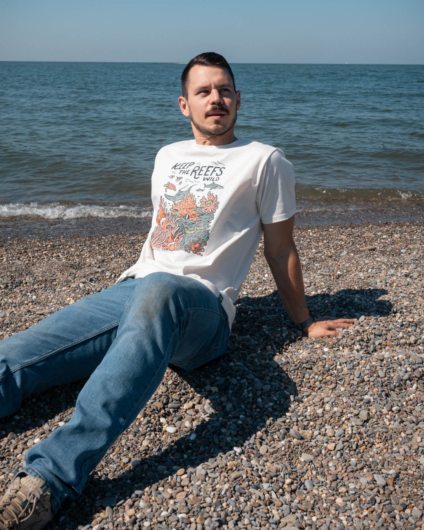 Wild Reefs Unisex Tee | Natural