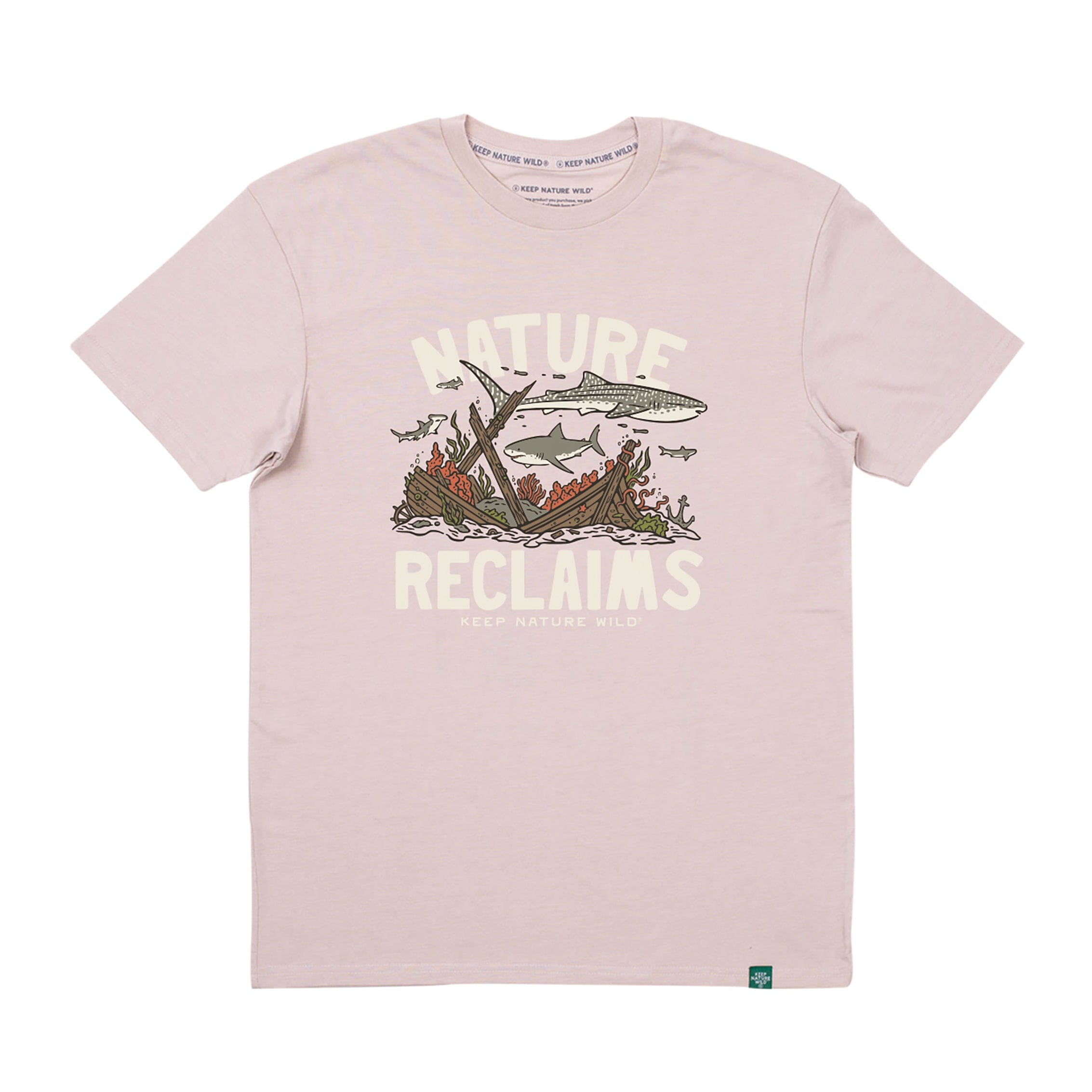 Nature Reclaims Unisex Tee | Heather Tan