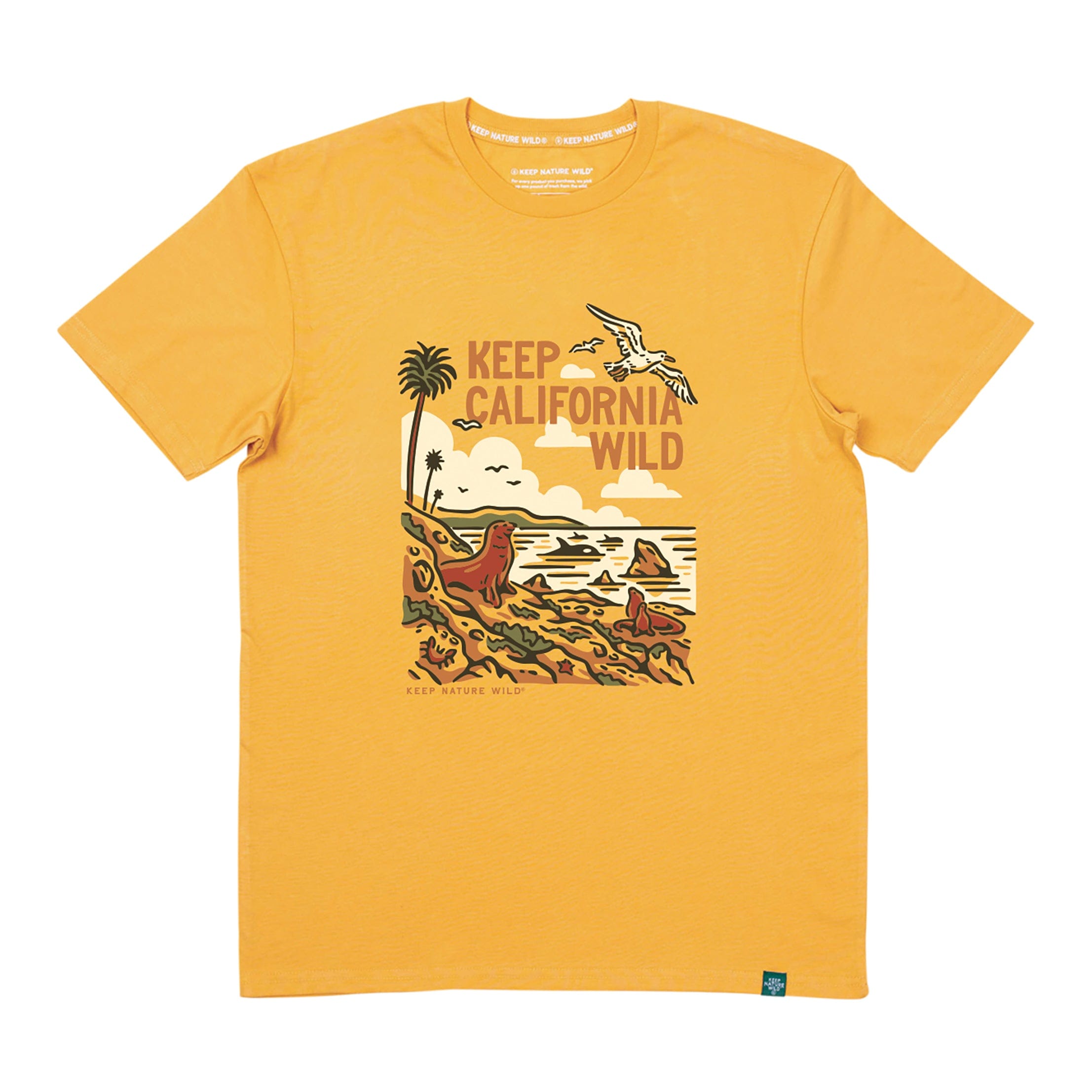 Keep California Wild Unisex Tee | Mustard