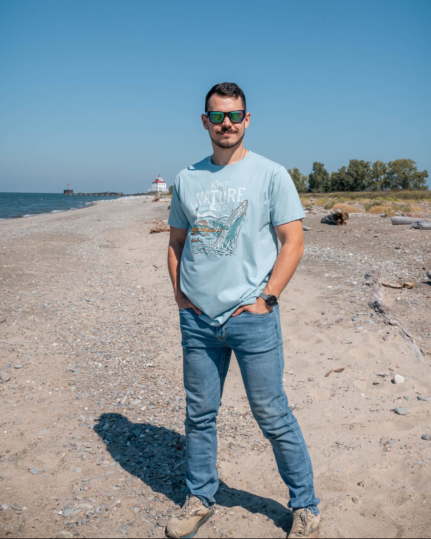 Wild Humpback Unisex Tee | Morning Mist