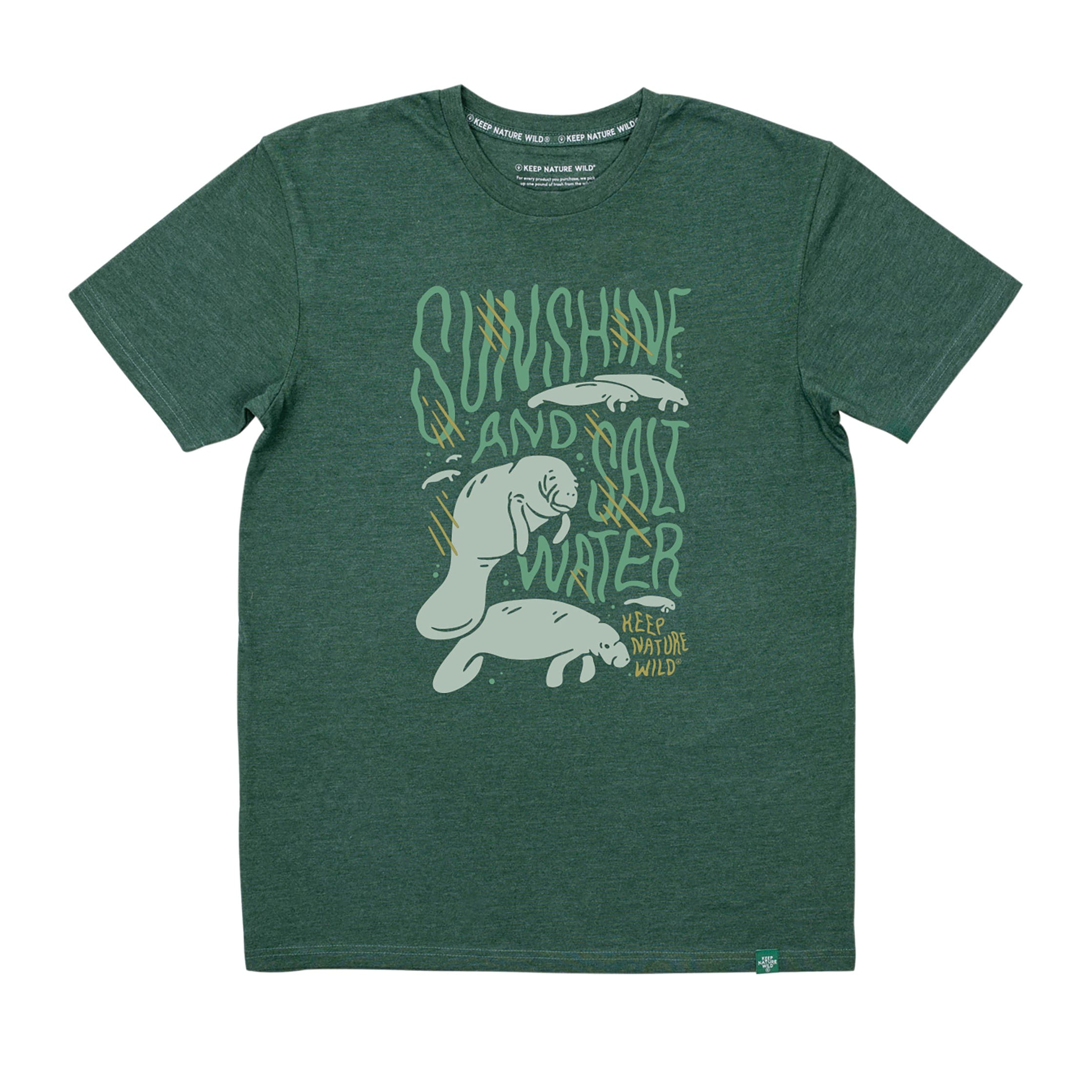 Manatees Motto Unisex Tee | Heather Forest
