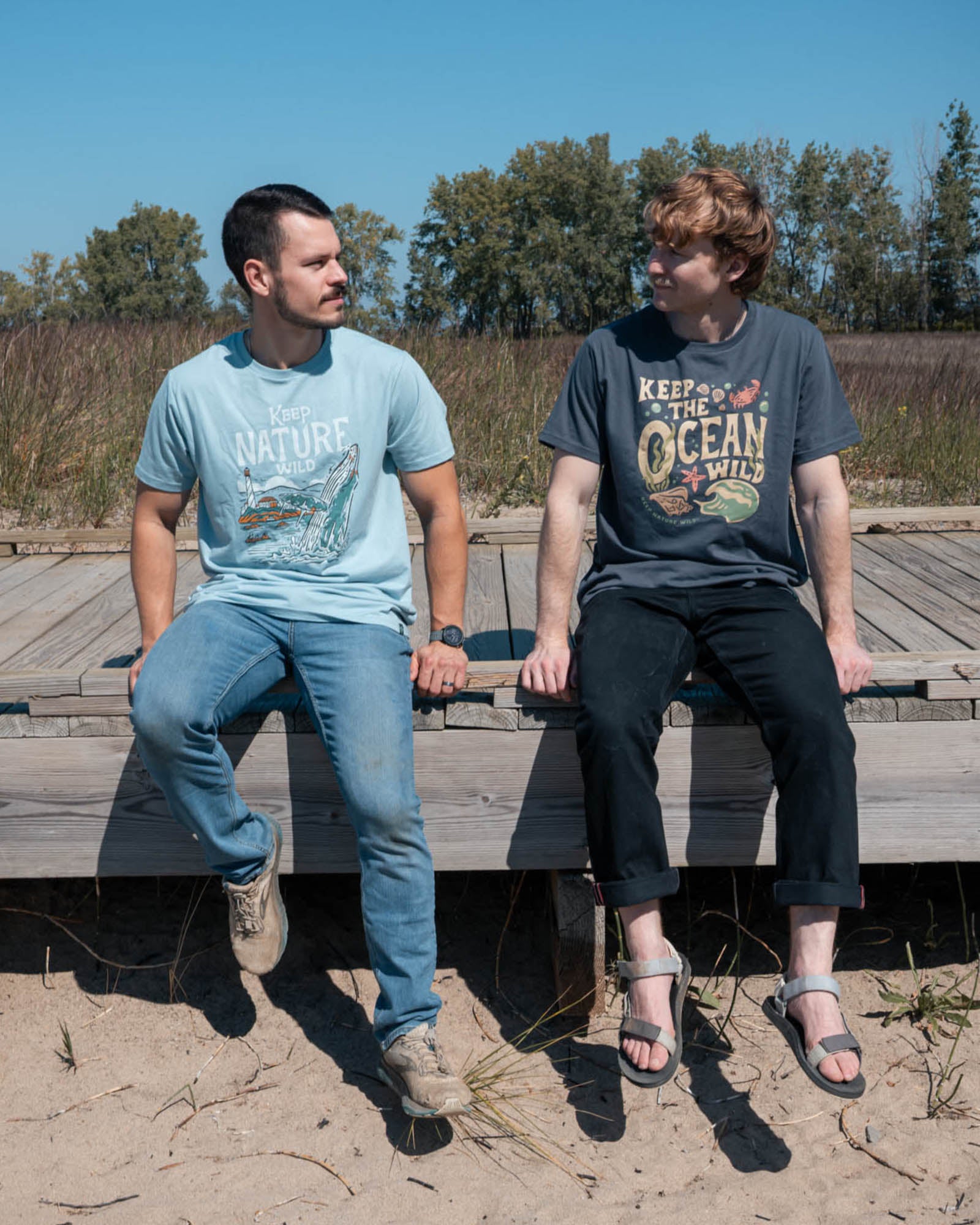 Wild Oceans Unisex Tee | Coal