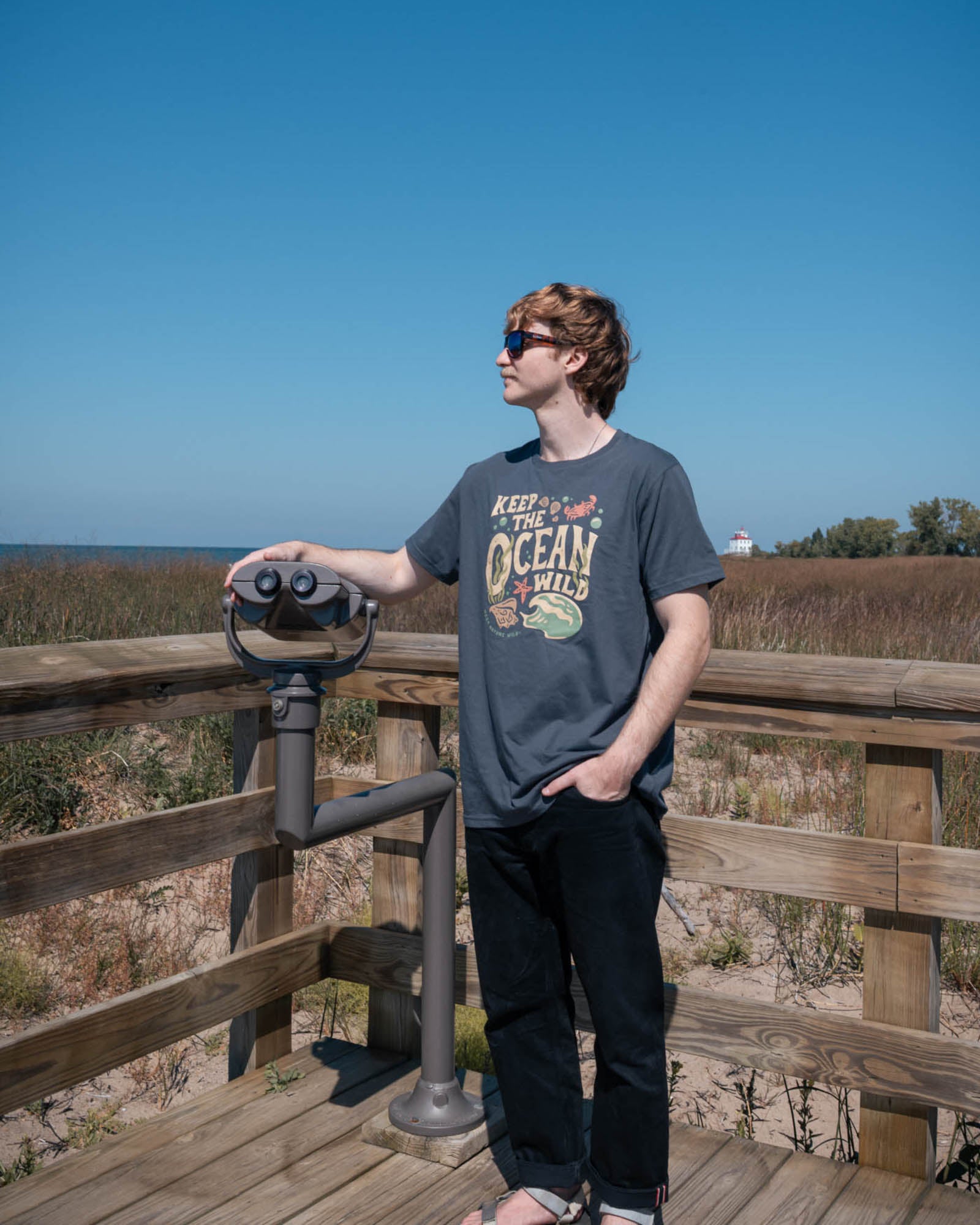 Wild Oceans Unisex Tee | Coal
