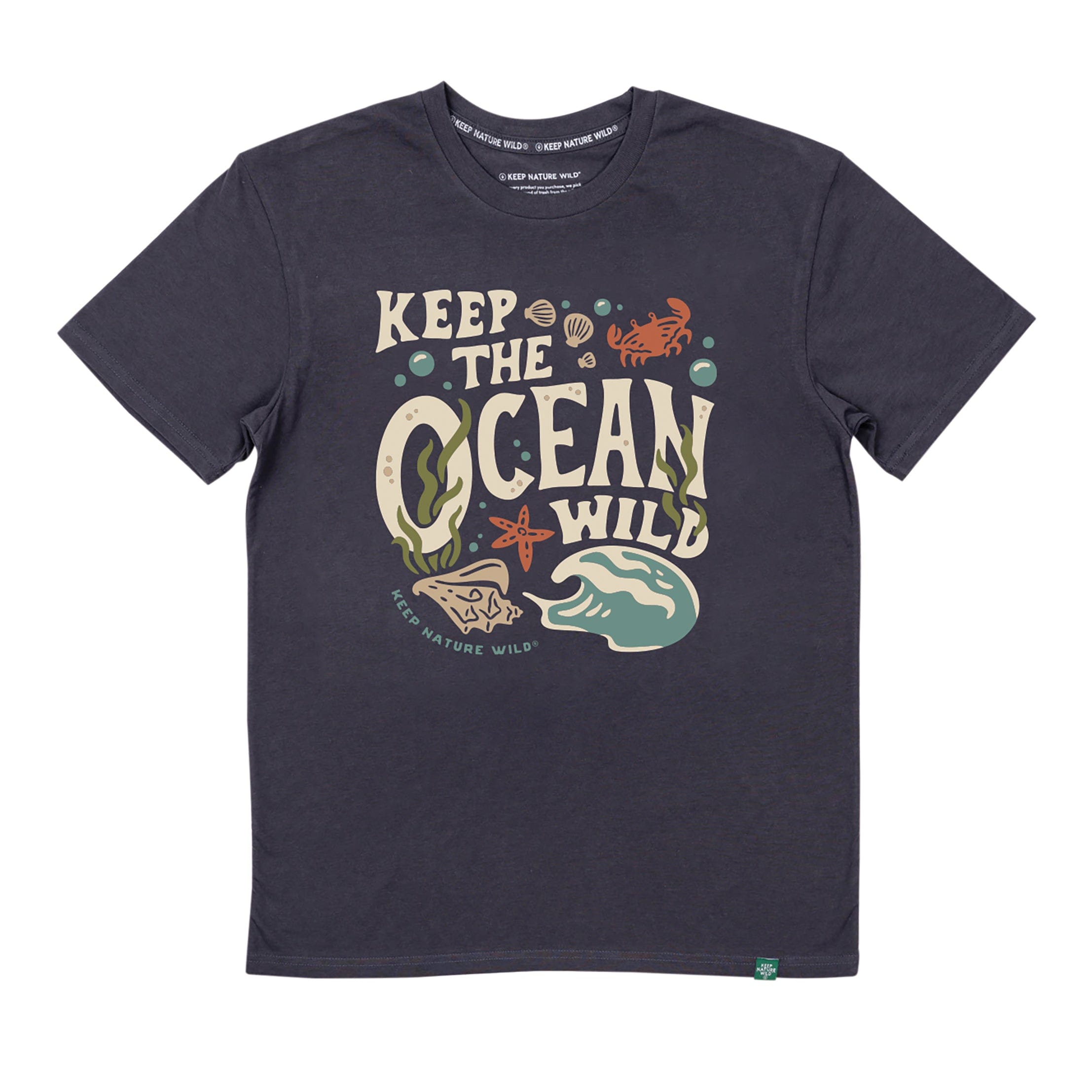 Wild Oceans Unisex Tee | Coal