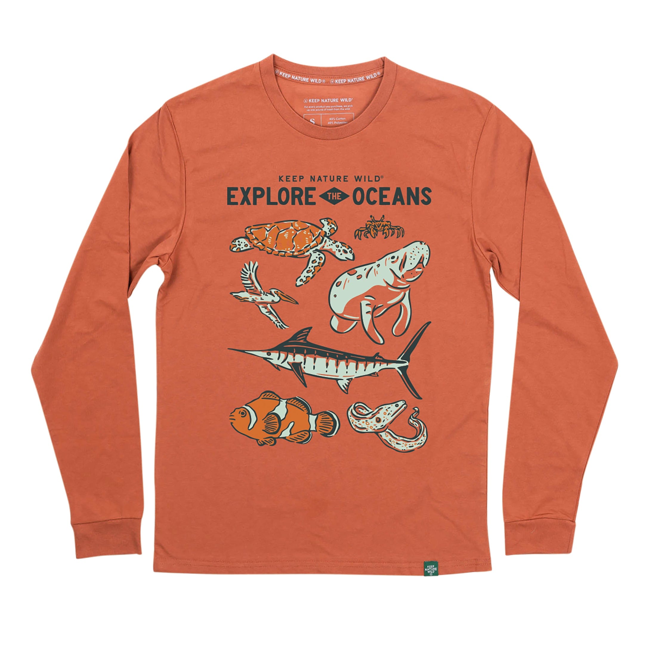 Nature Study Florida Unisex Long Sleeve Shirt | Redwood
