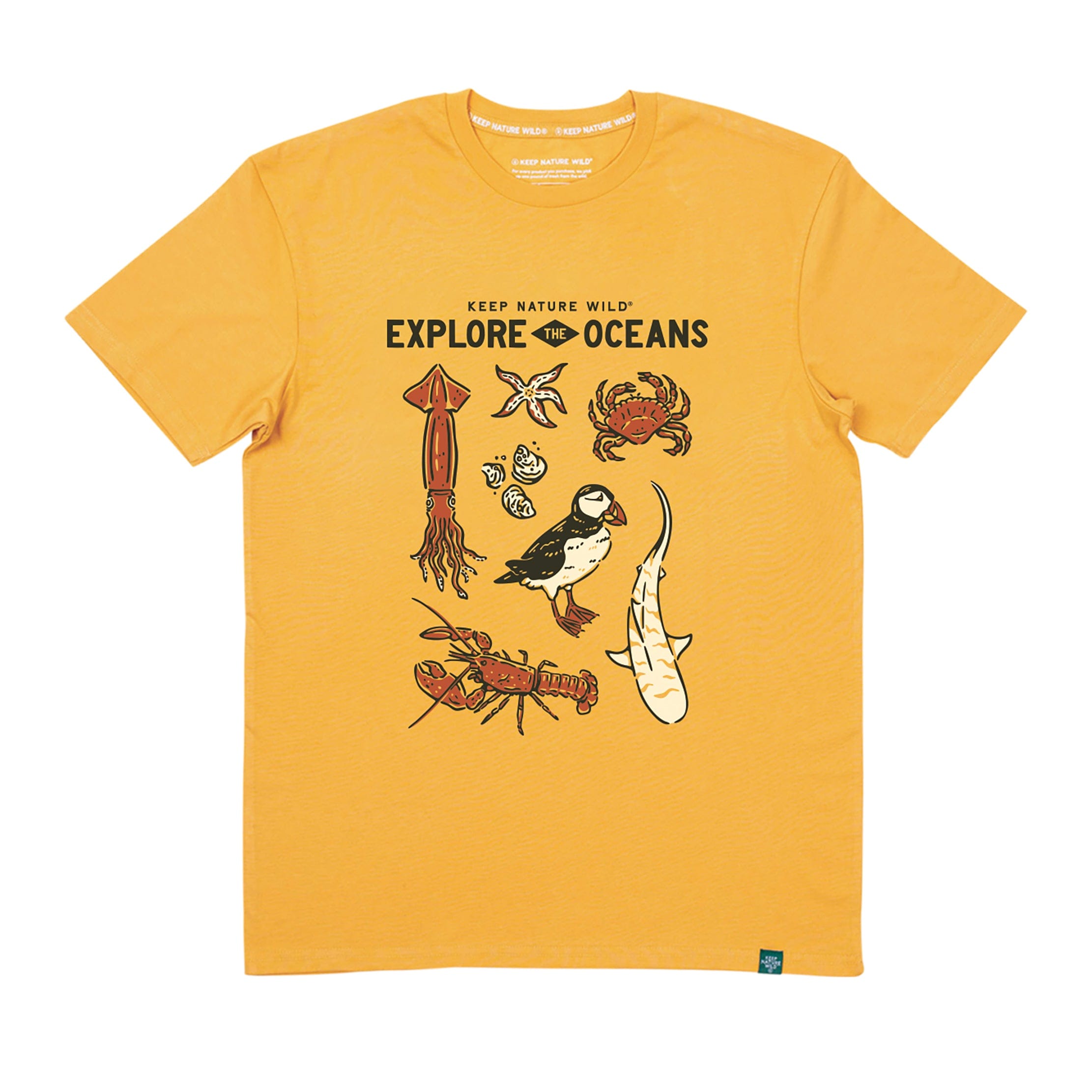 Nature Study East Coast Unisex Tee | Mustard