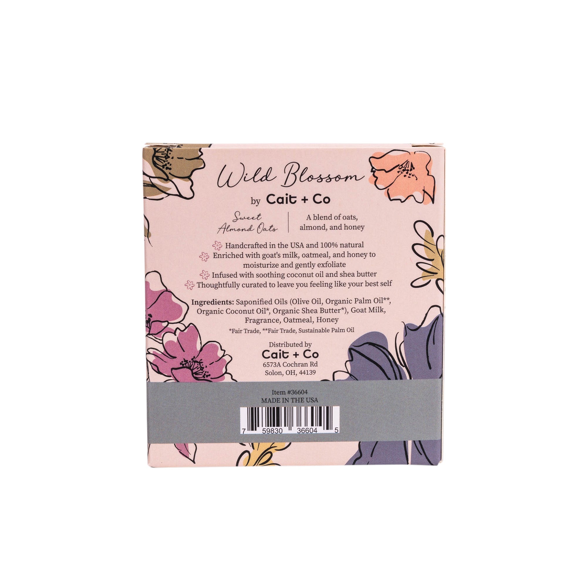Wild Blossom Soap No. 18 - Sweet Almond Oats