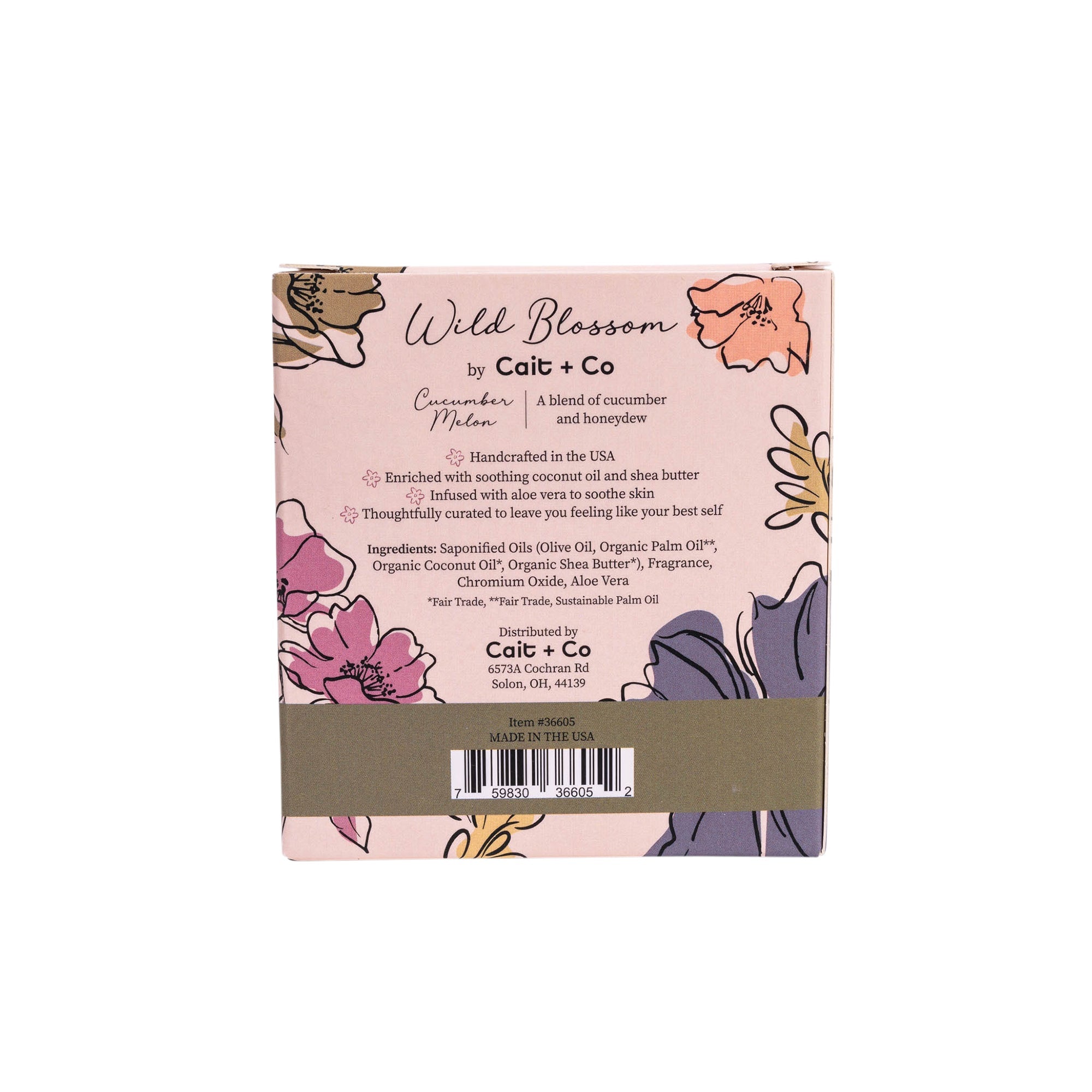 Wild Blossom Soap No. 16 - Cucumber Melon