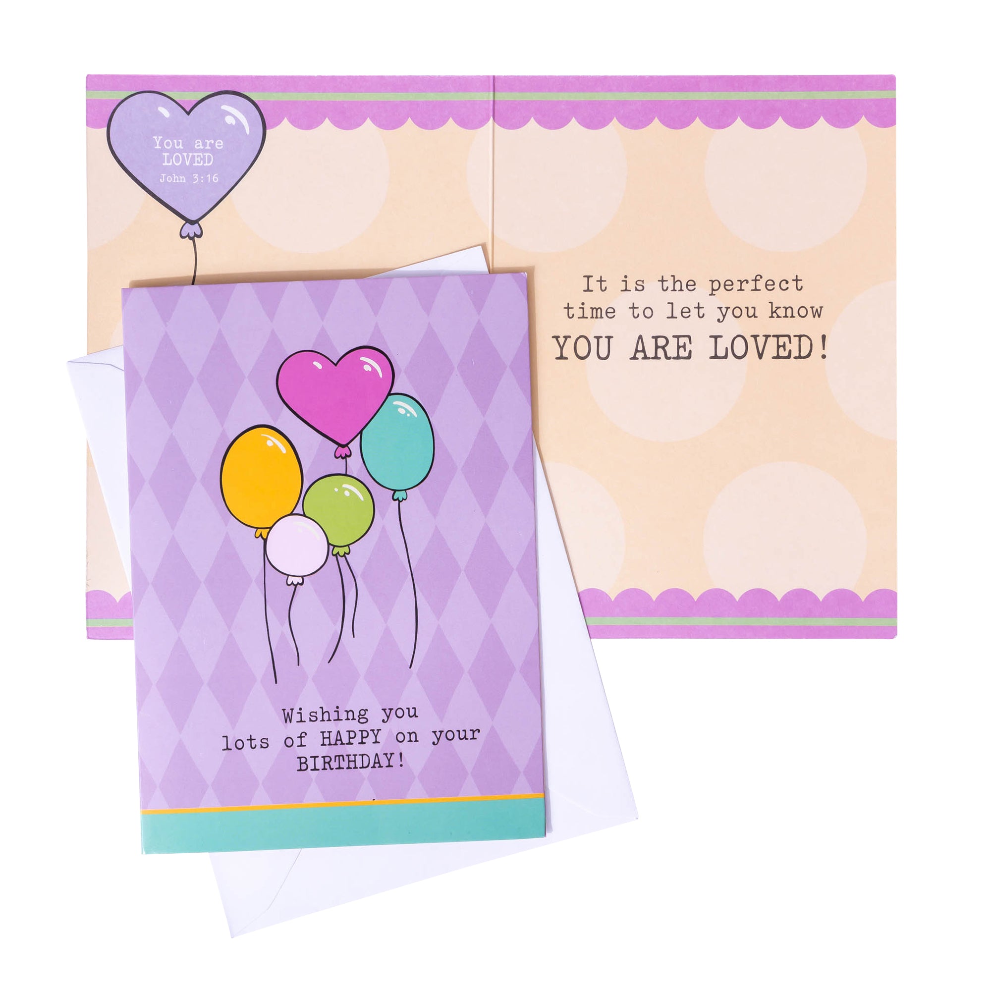 Boxed Greeting Cards: 12CT Birthday for Her - Balloons, Cake, Cupcake and Floral