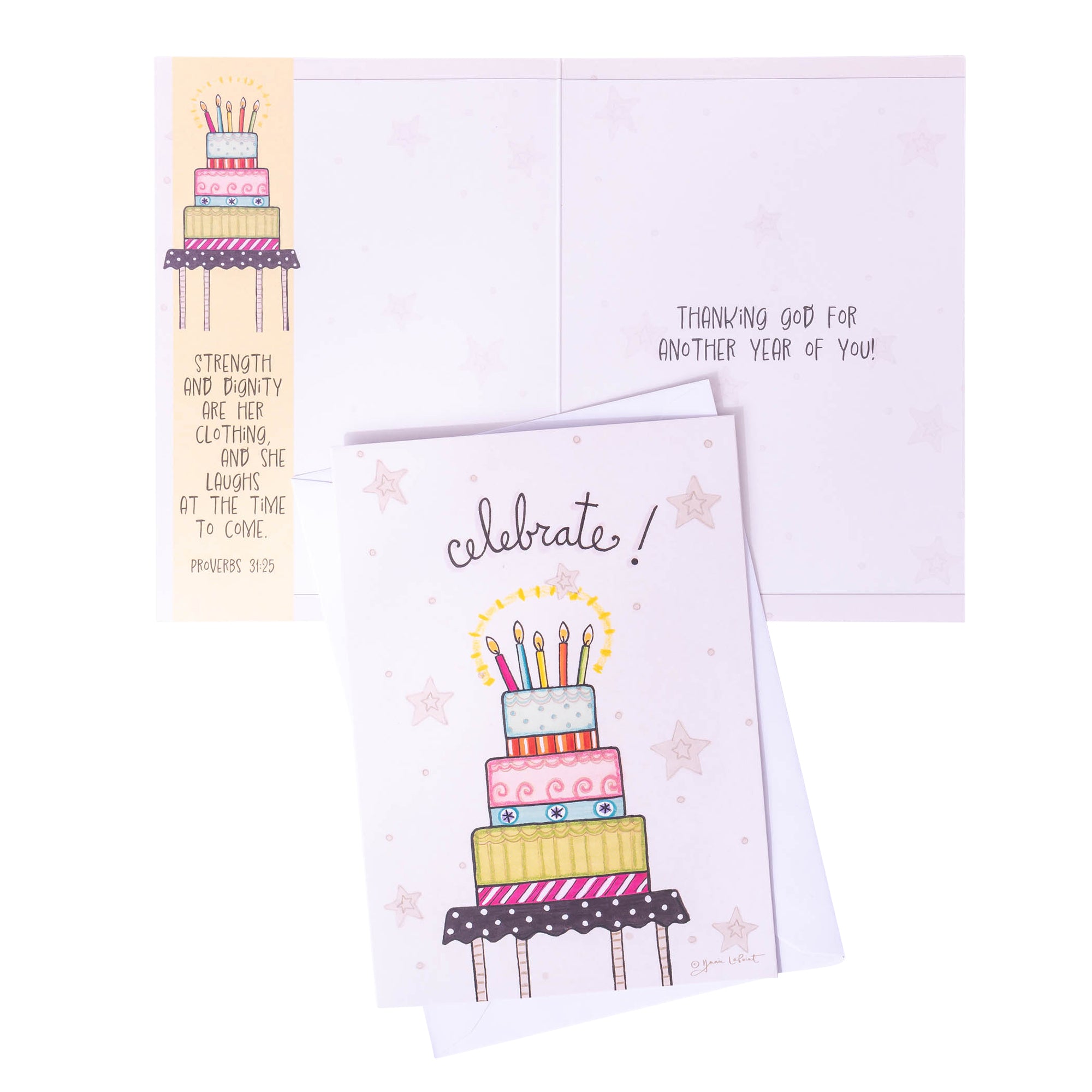 Boxed Greeting Cards: 12CT Birthday for Her - Whimsical Illustration