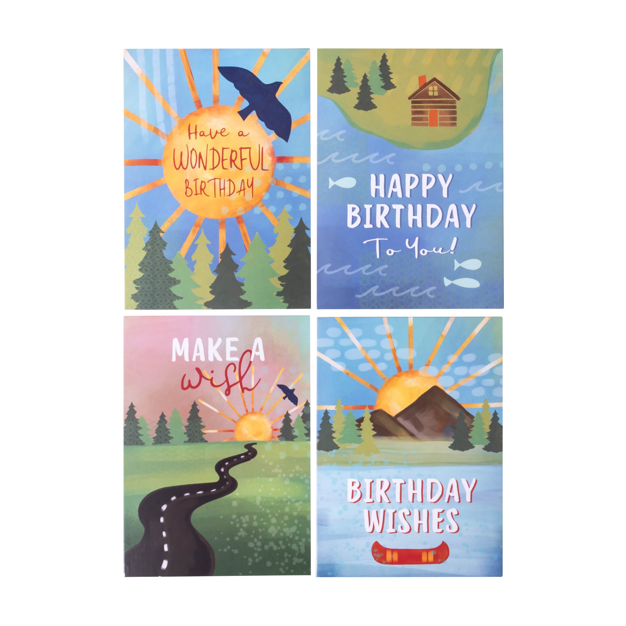 Boxed Greeting Cards: 12CT Birthday for Him - The Outdoors