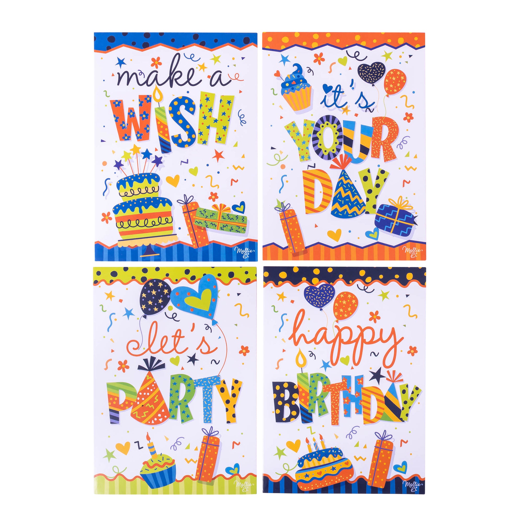 Boxed Greeting Cards: 12CT Birthday for Him - Confetti