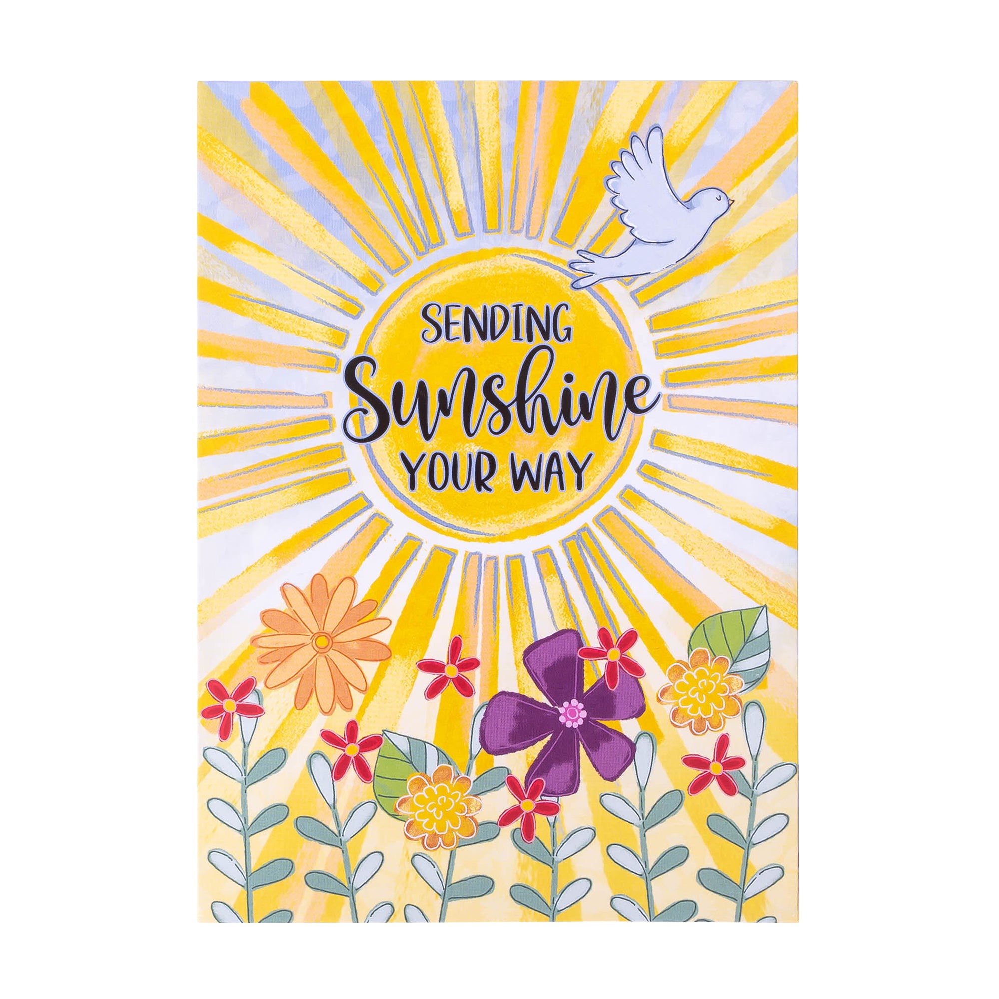 Boxed Greeting Cards: 12CT Get Well - Sunshine and Flowers