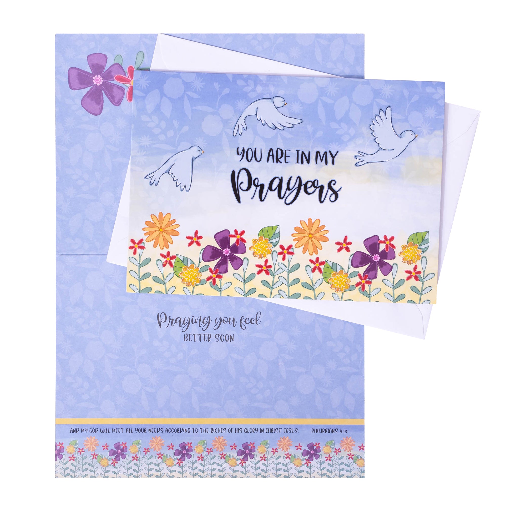 Boxed Greeting Cards: 12CT Get Well - Sunshine and Flowers