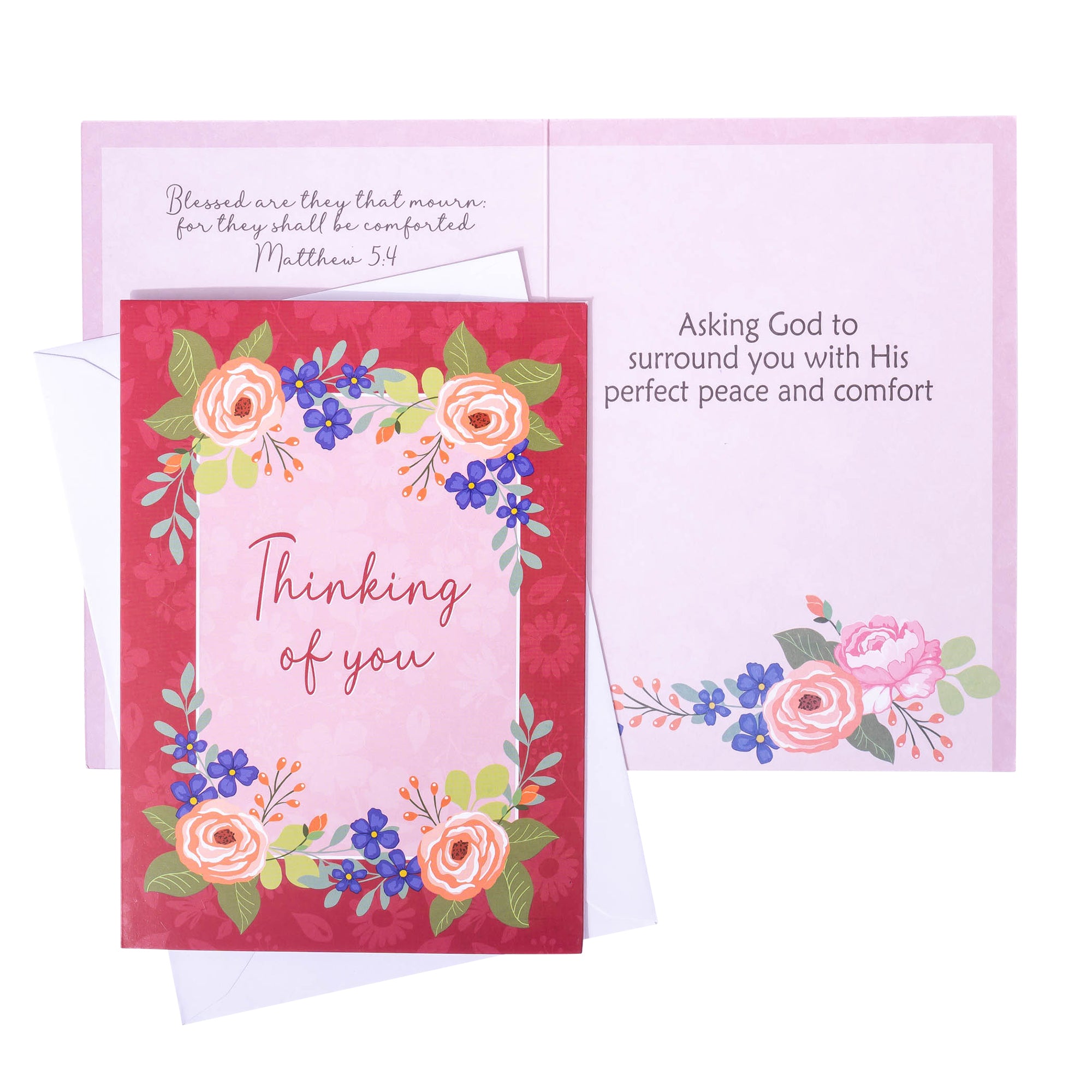 Boxed Greeting Cards: 12CT Sympathy - Peach Flowers