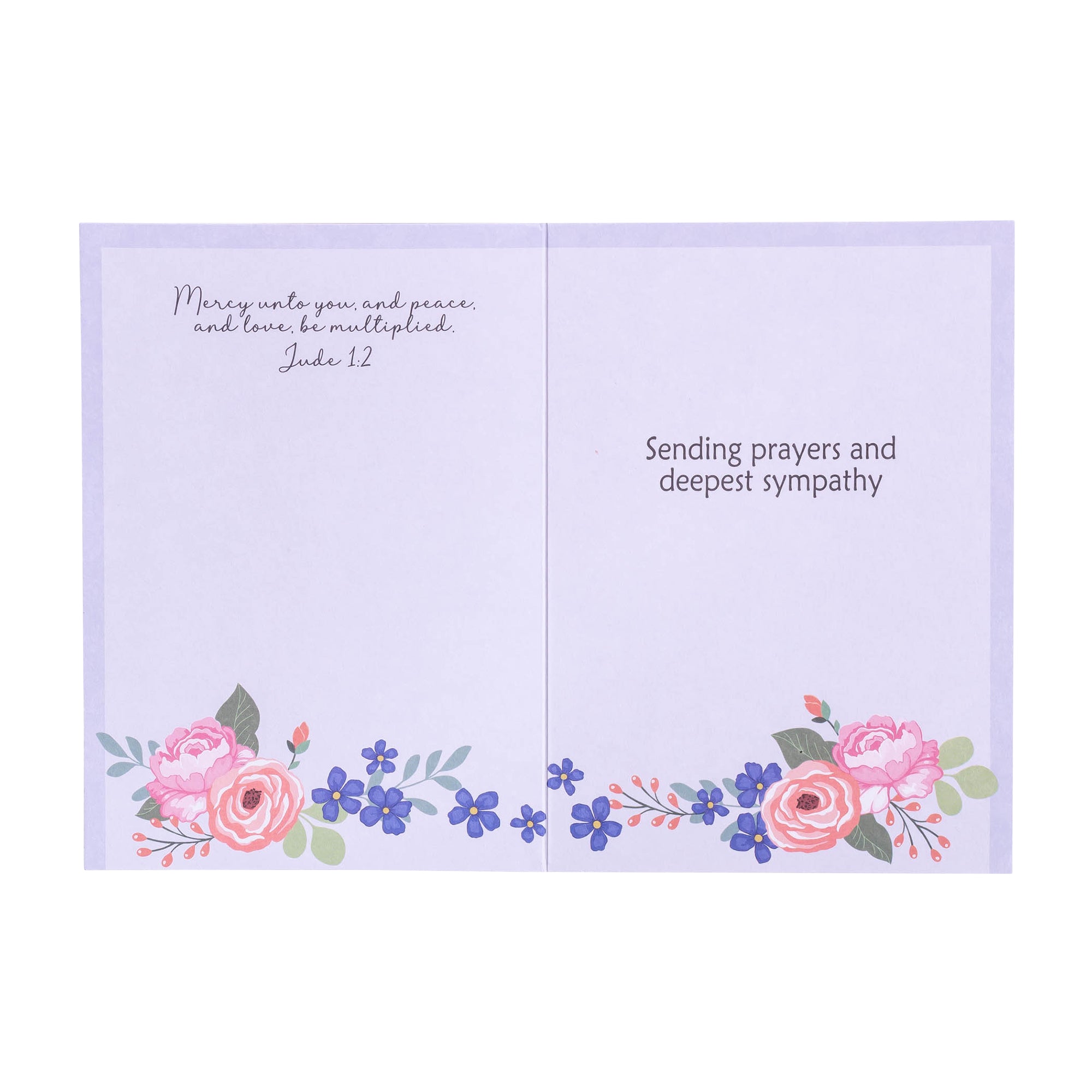 Boxed Greeting Cards: 12CT Sympathy - Peach Flowers