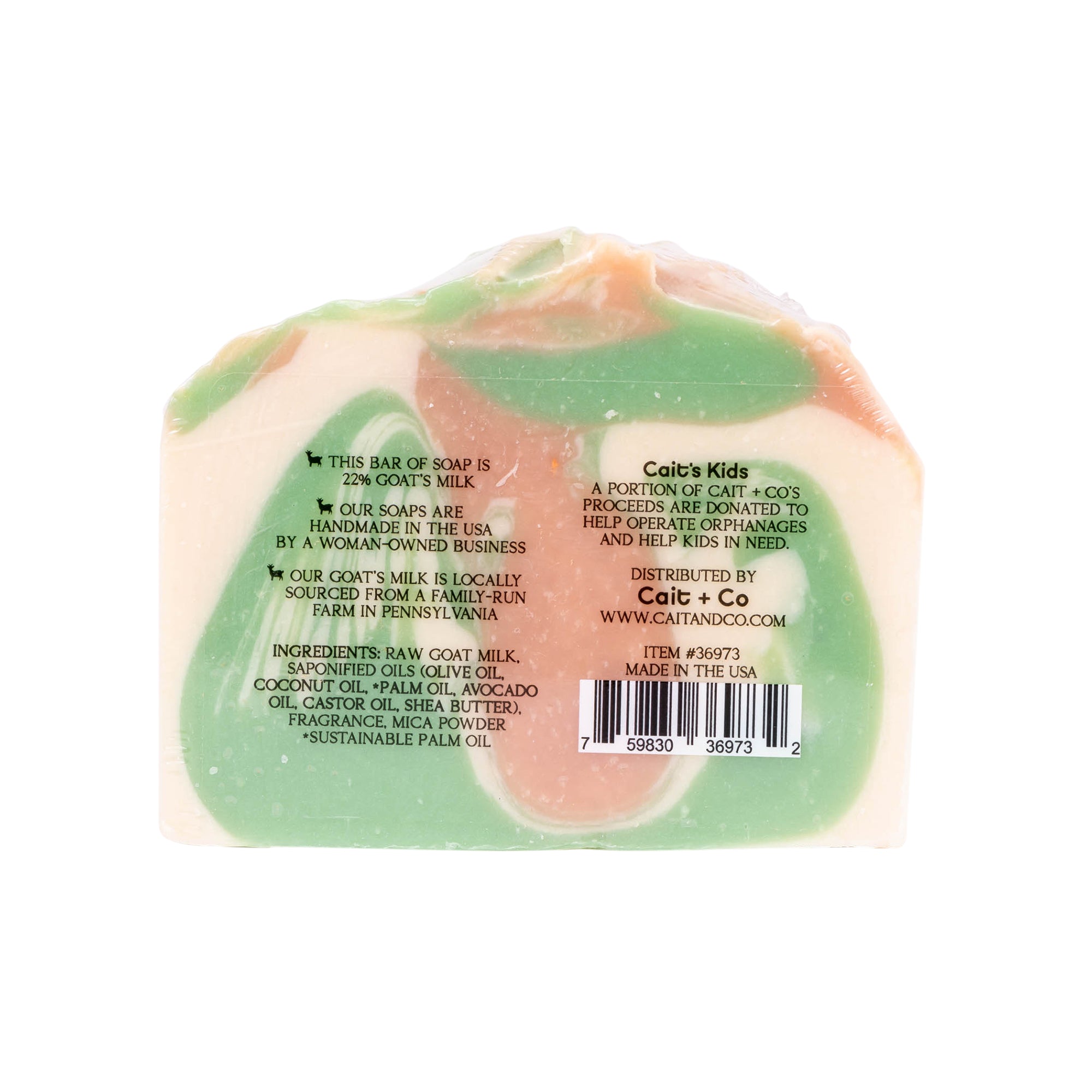 Milk & Meadow Bar Soap: Cucumber & Watermelon