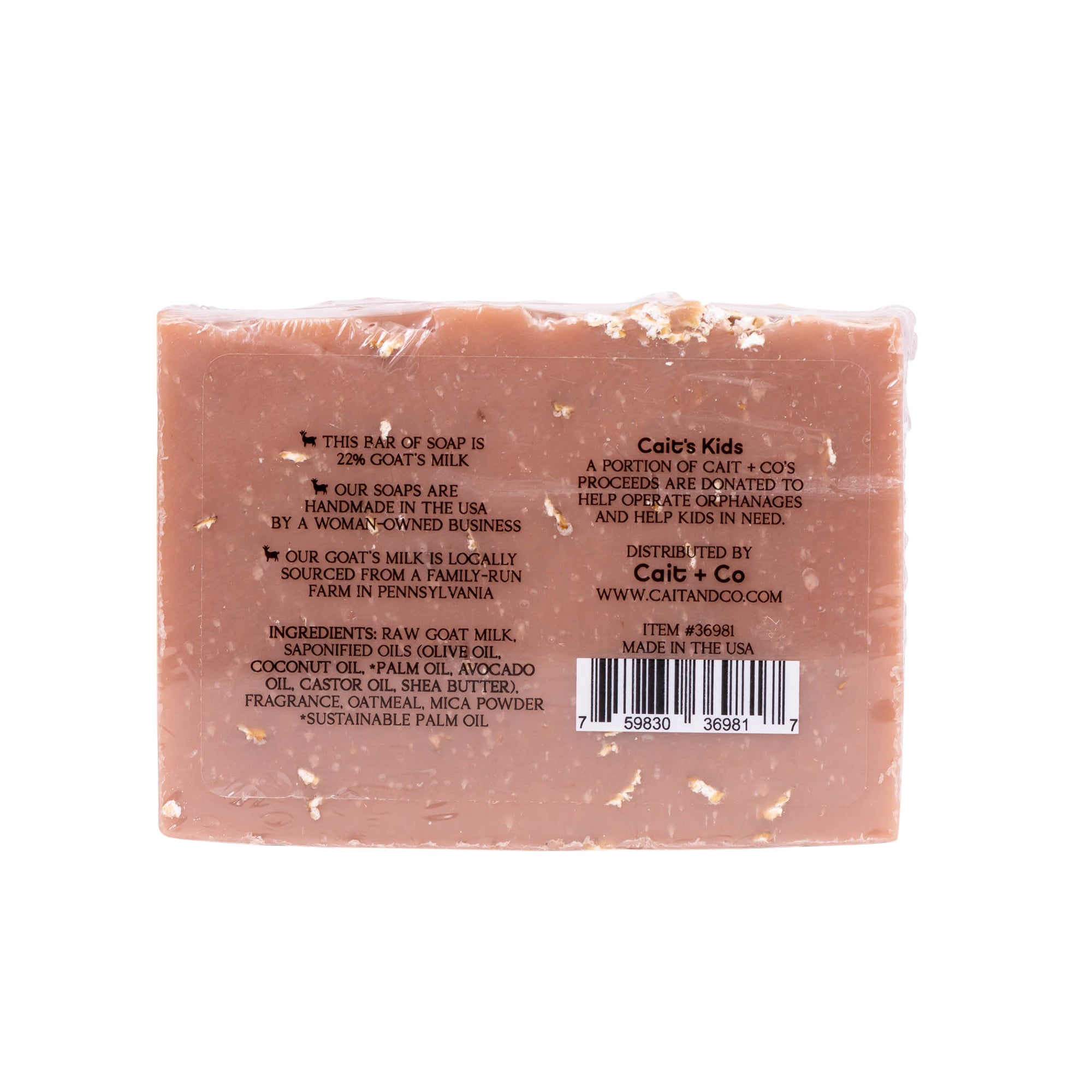 Milk & Meadow Bar Soap: Oats & Sweet Honey