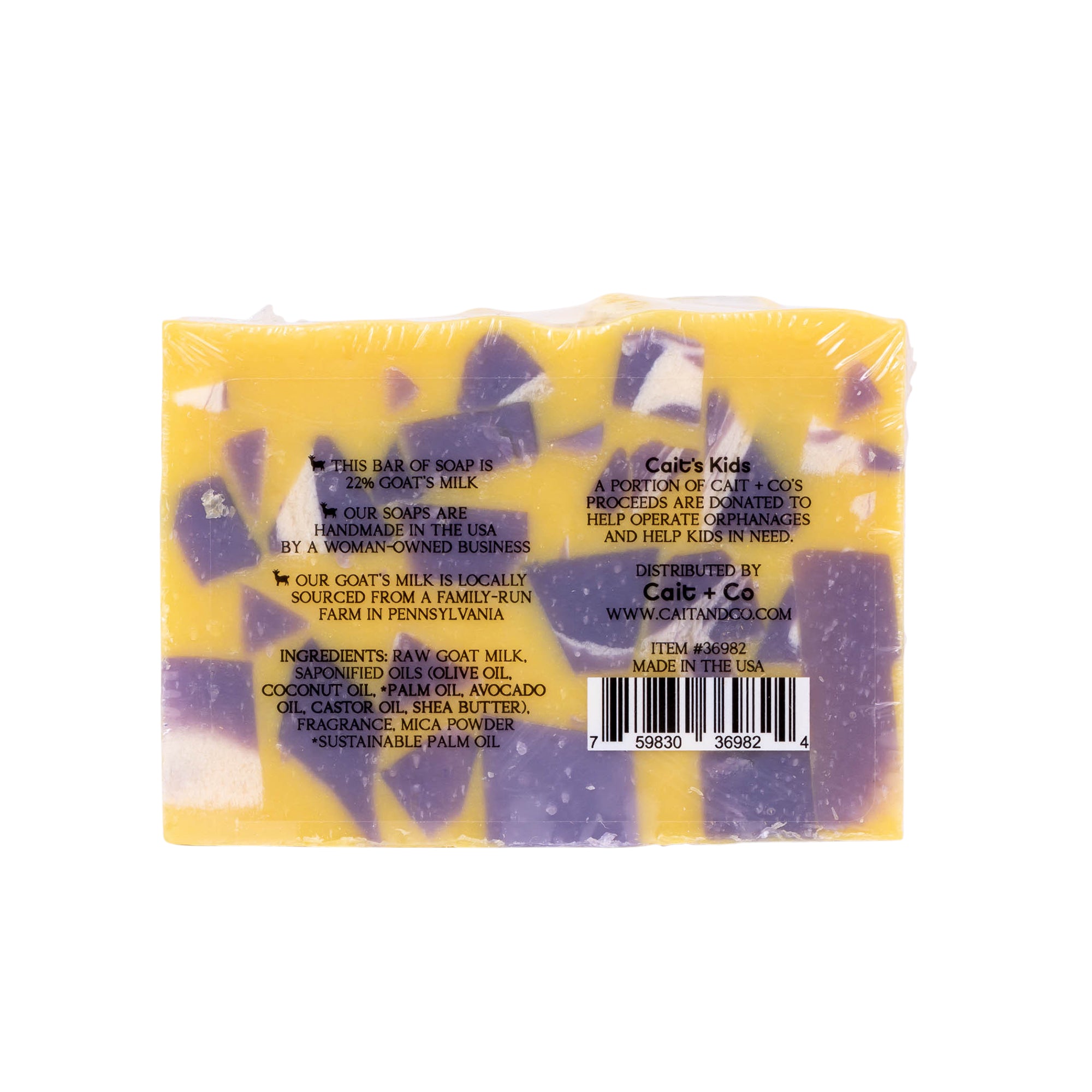 Milk & Meadow Bar Soap: Lavender & Lemon