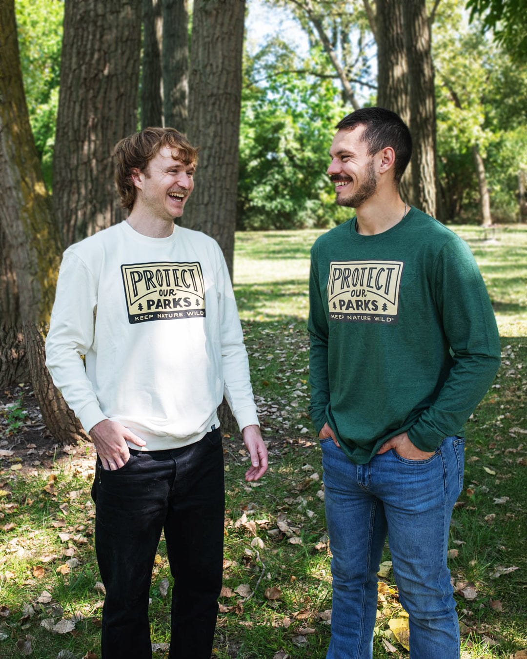 Protect Our Parks Unisex Long Sleeve Shirt | Heather Forest