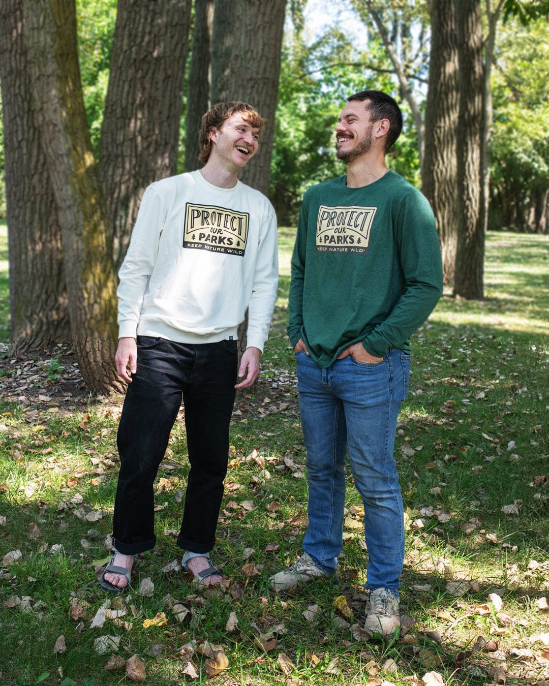 Protect Our Parks Unisex Long Sleeve Shirt | Heather Forest