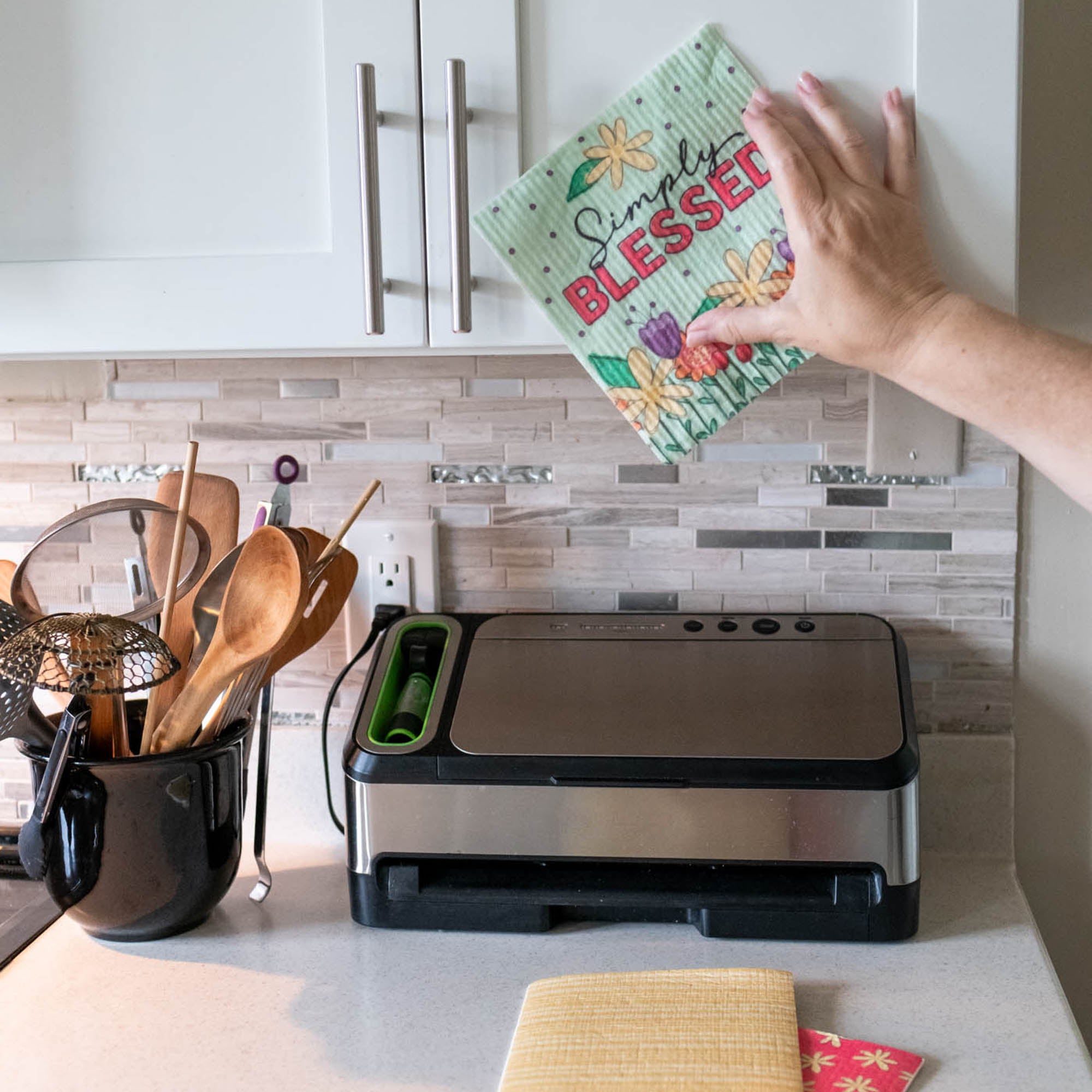 ECO Friendly Dishcloth Set: Simply Blessed