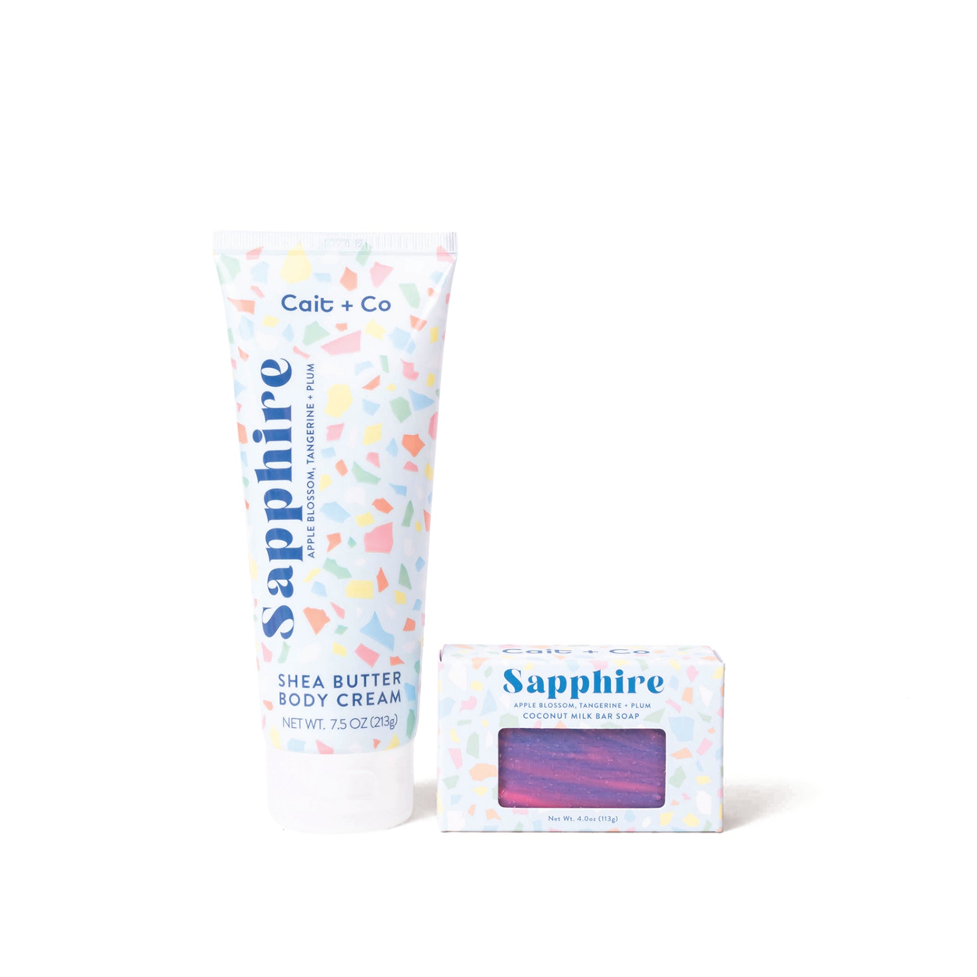 Gem Gift Set - Sapphire (Bar Soap + Body Cream)