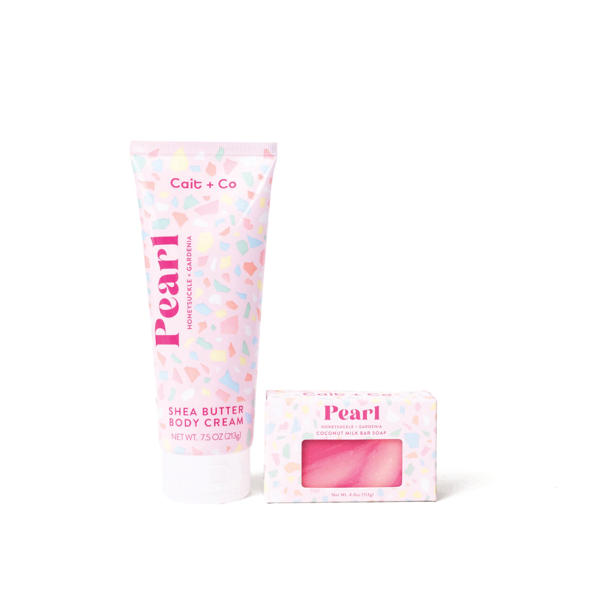 Gem Gift Set - Pearl (Bar Soap + Body Cream)