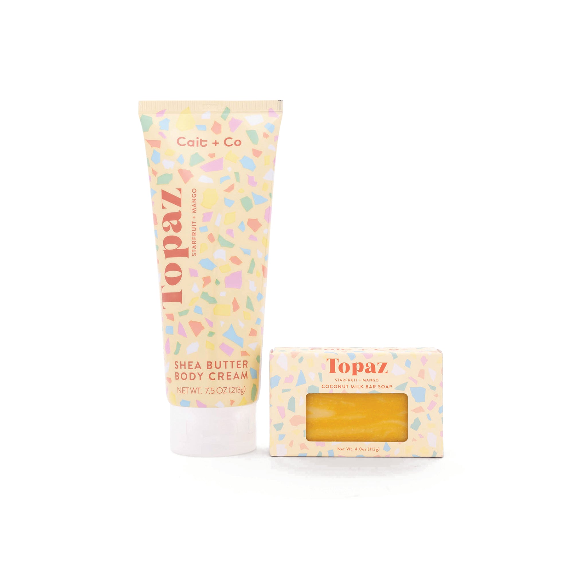Gem Gift Set - Topaz (Bar Soap + Body Cream)