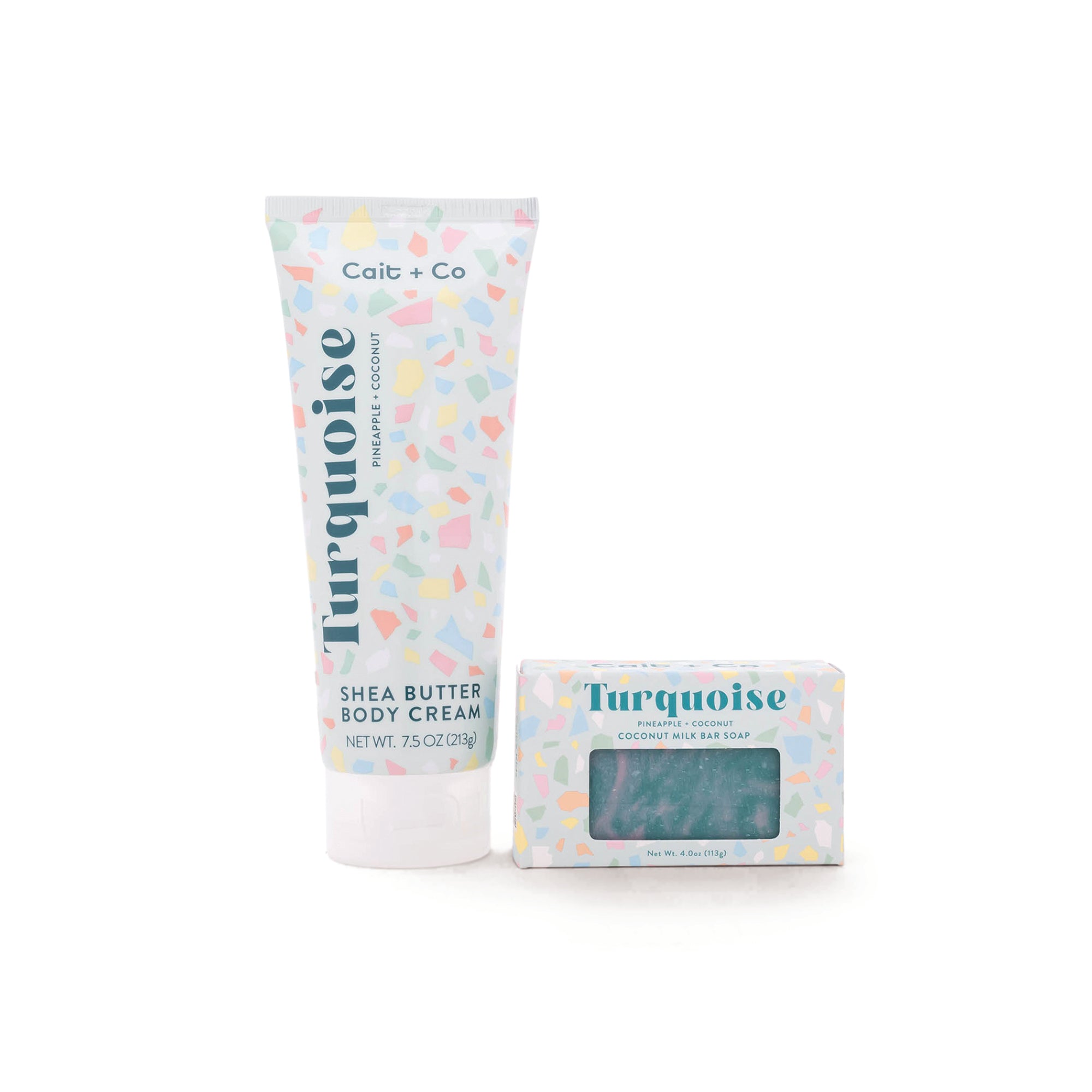 Gem Gift Set - Turquoise (Bar Soap + Body Cream)