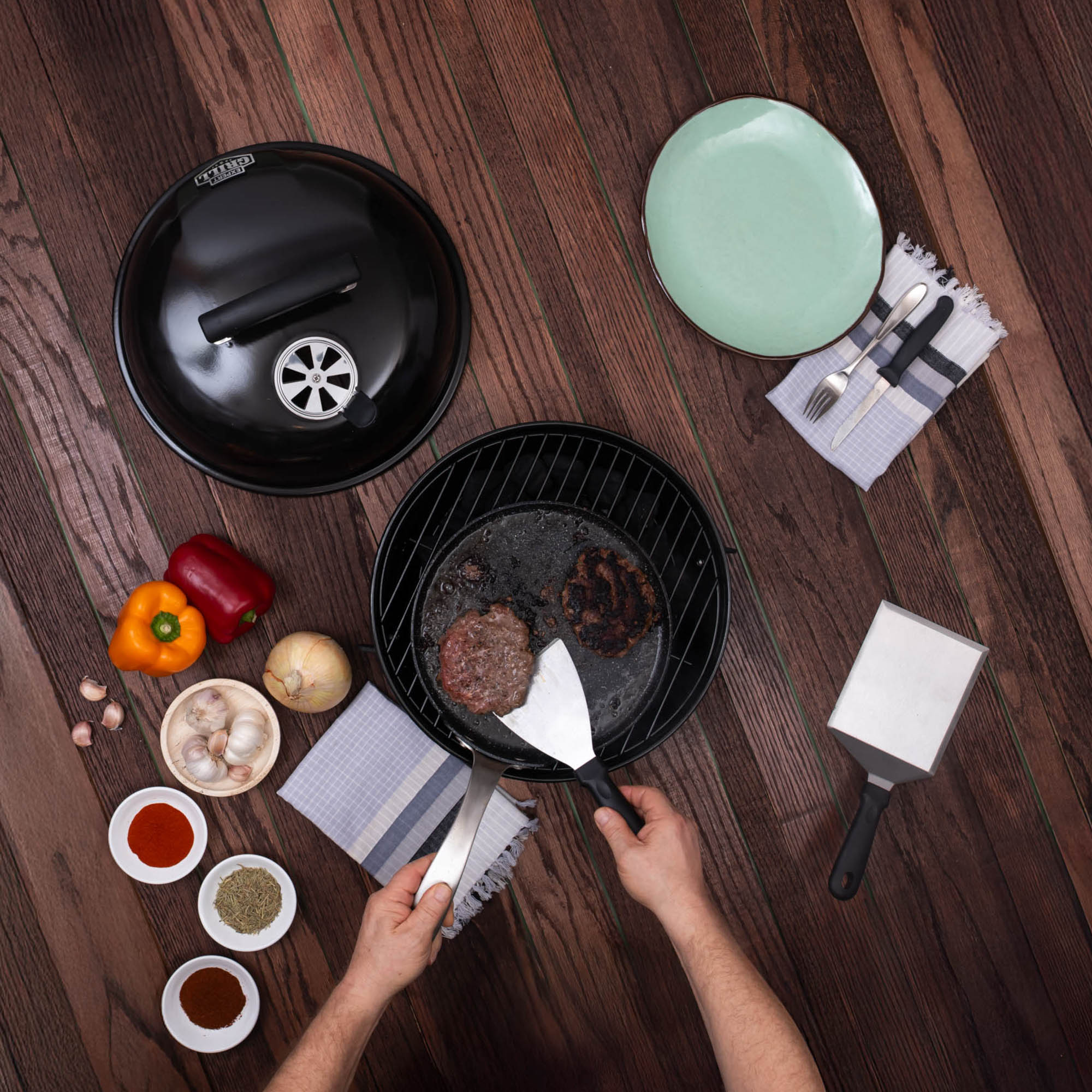 GrillMaster Smash Burger Set