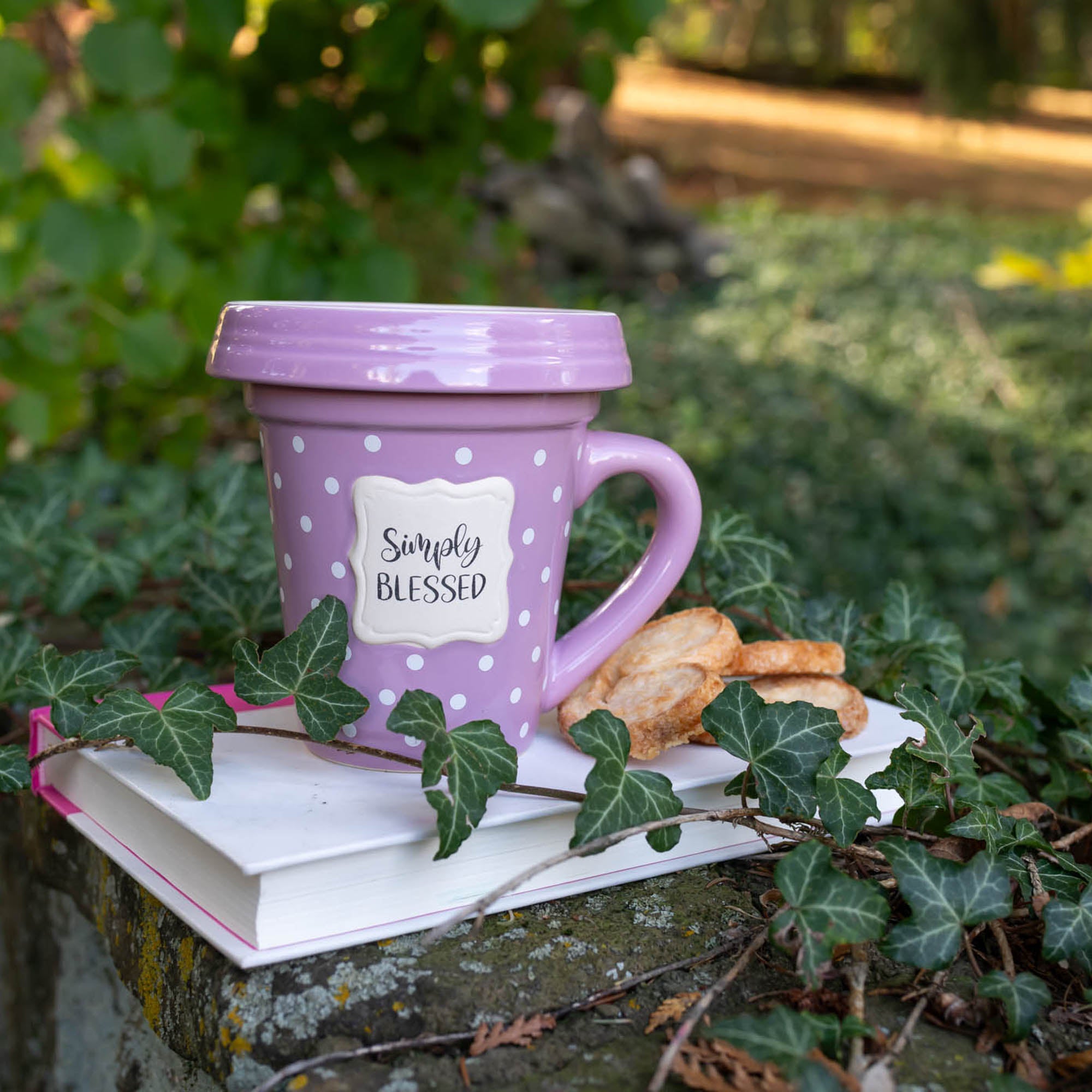 Flower Pot Mug: Simply Blessed