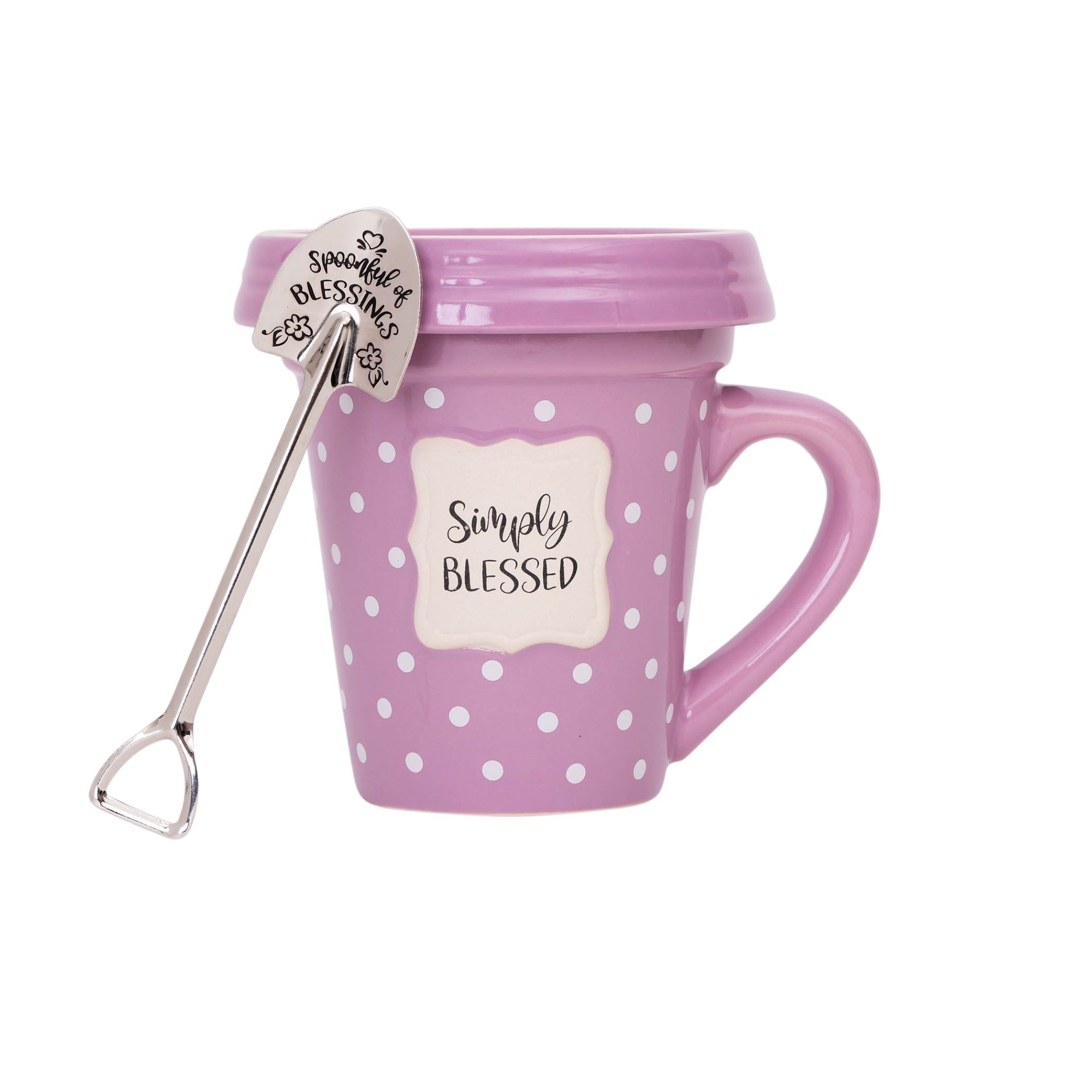 Flower Pot Mug: Simply Blessed